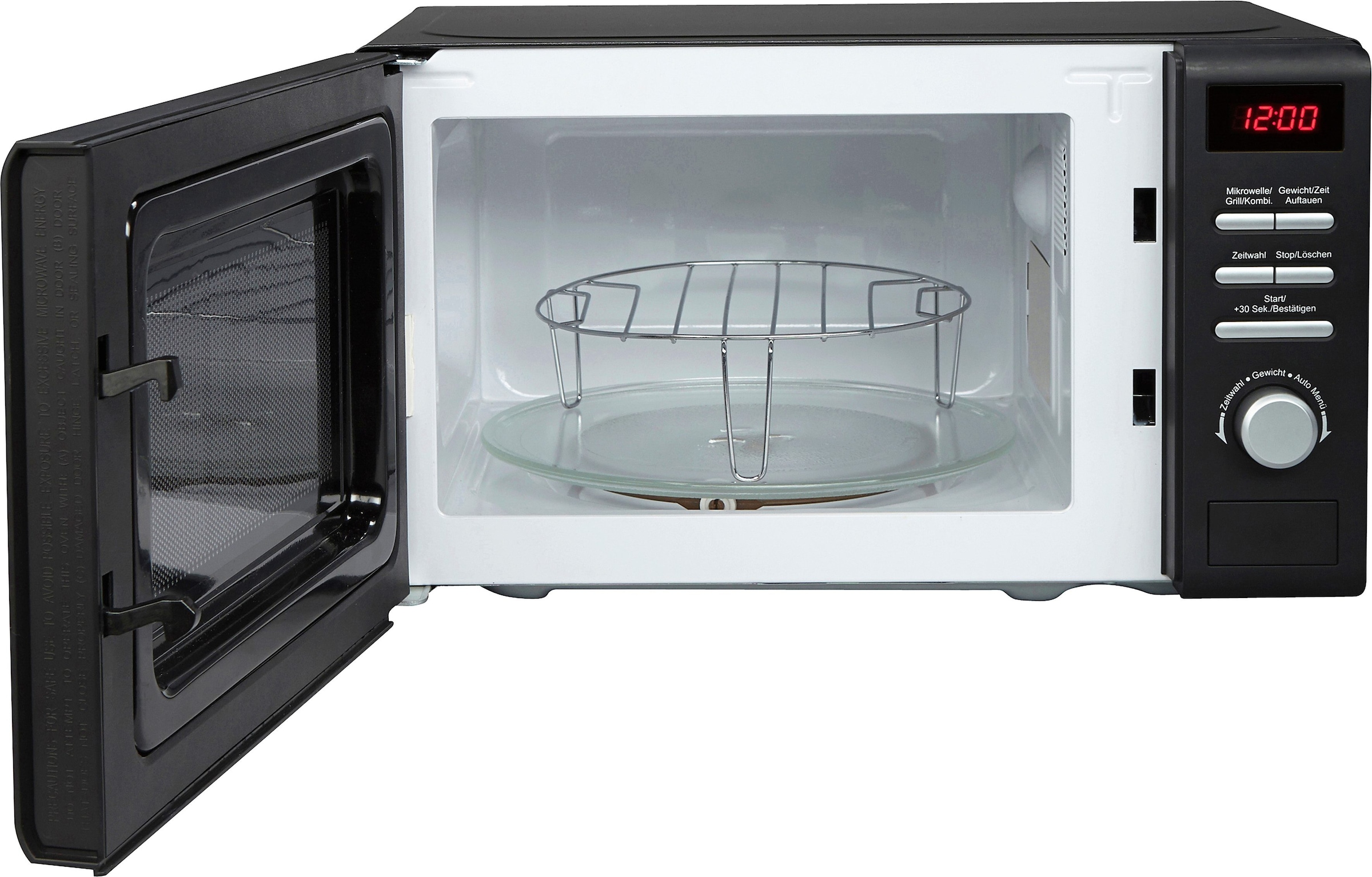 Hanseatic Mikrowelle »819021«, Grill, 700 W, Auftaufunktion, 8 Automatikprogramme