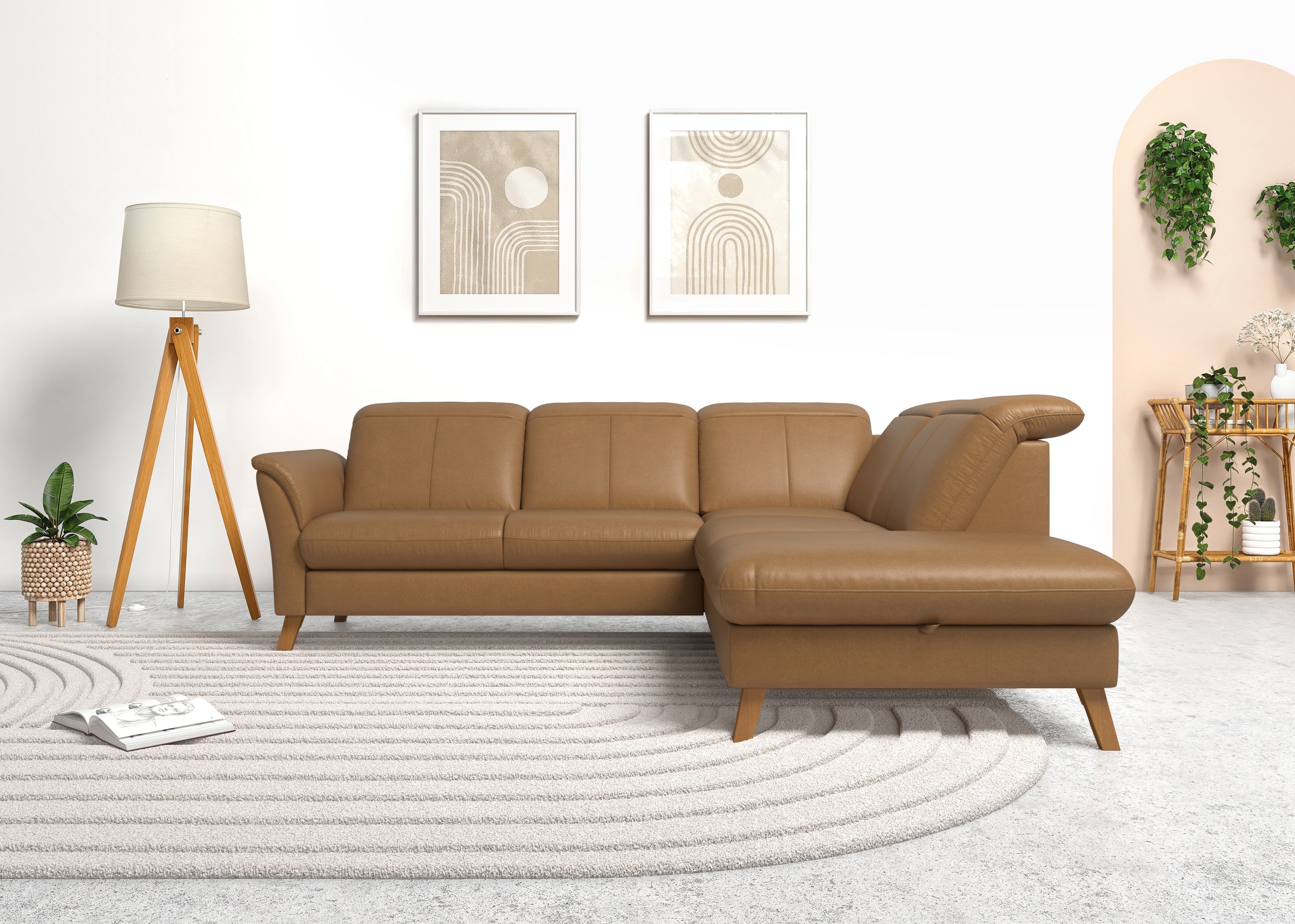 sit&more Ecksofa »Romero L-Form« wahlweise mit oder ohne TV-Funktion, Bettf günstig online kaufen