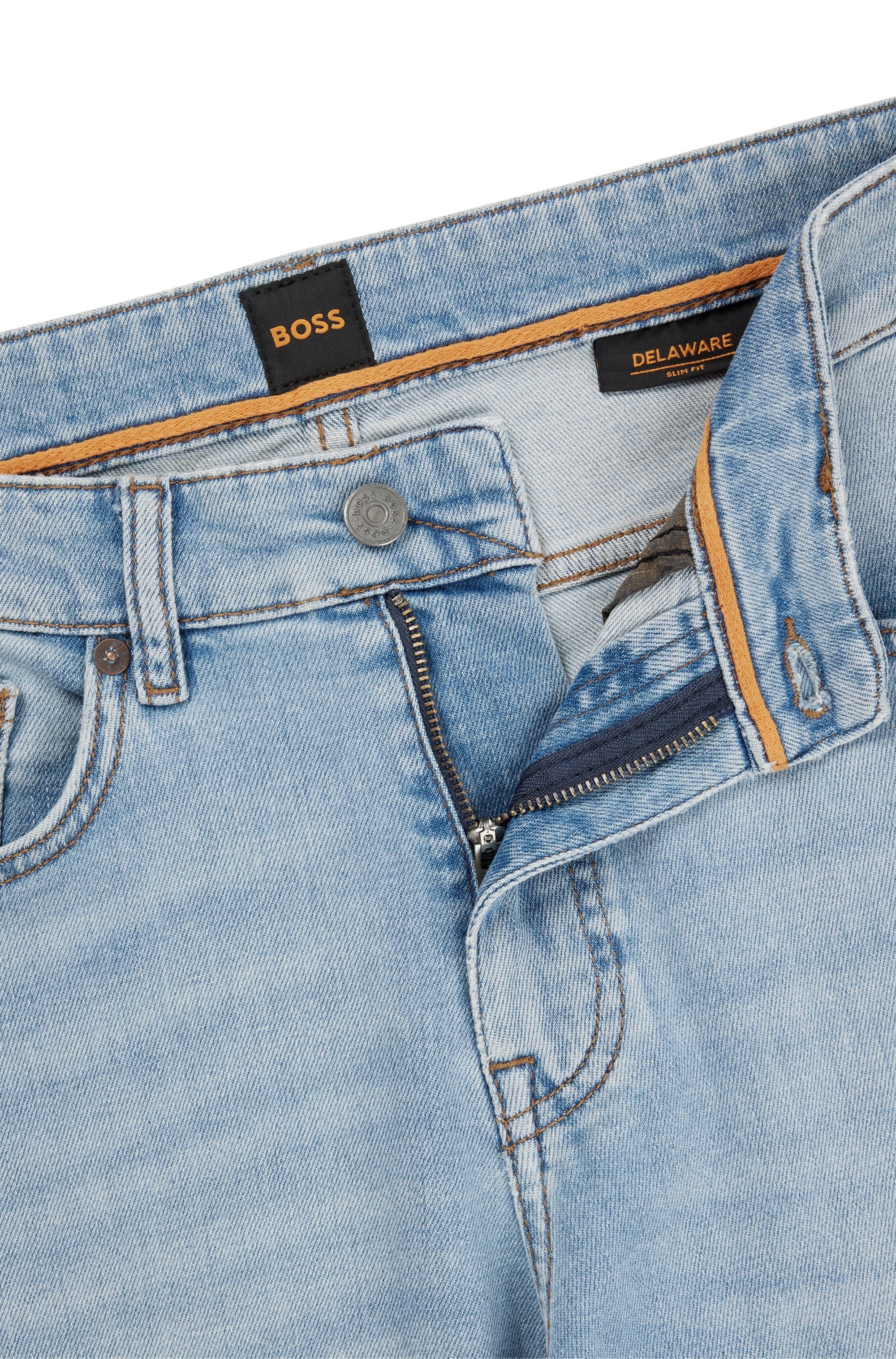 BOSS ORANGE Slim-fit-Jeans »Delaware BC-C«, mit BOSS Leder-Badge