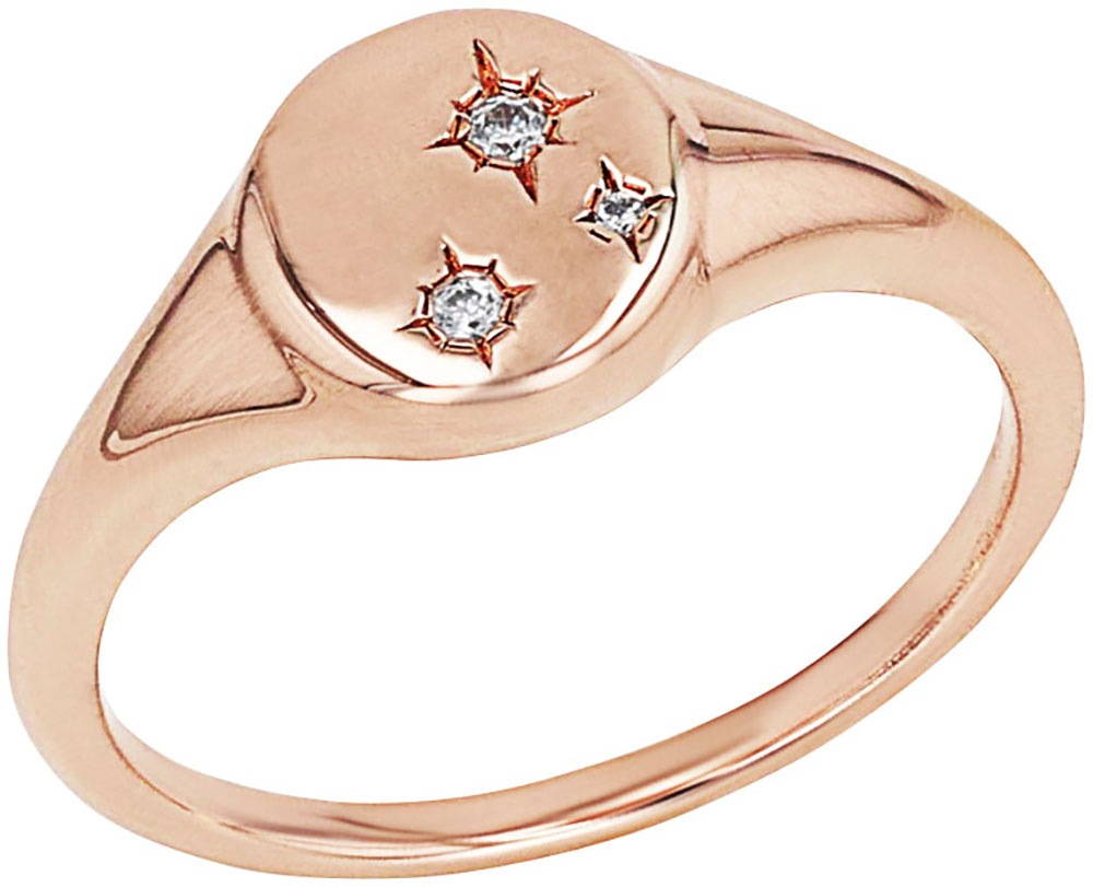 s.Oliver Fingerring »Stern, 2038828/-29/-30/-31«, mit Zirkonia (synth.)