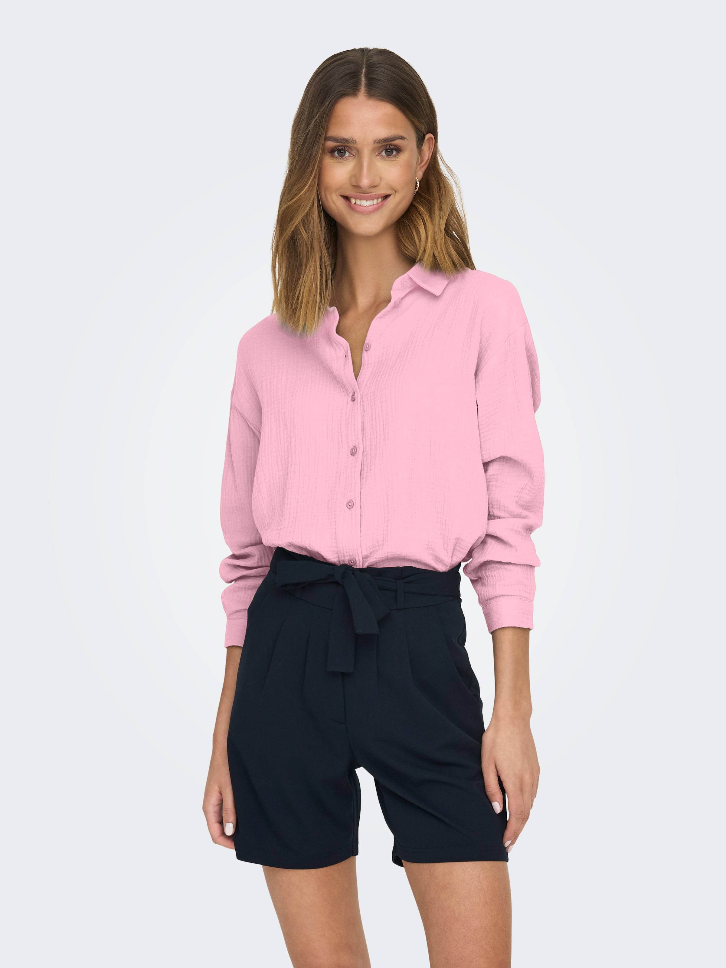 JDY Hemdbluse »JDYTHEIS LIFE L/S LOOSE SHIRT WVN NOOS« Baumwolle, regular fit