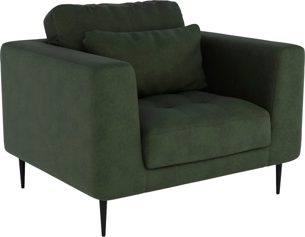 TRENDMANUFAKTUR Sessel »Luzi, Loungesessel, modern mit extra hohen Füßen« D günstig online kaufen