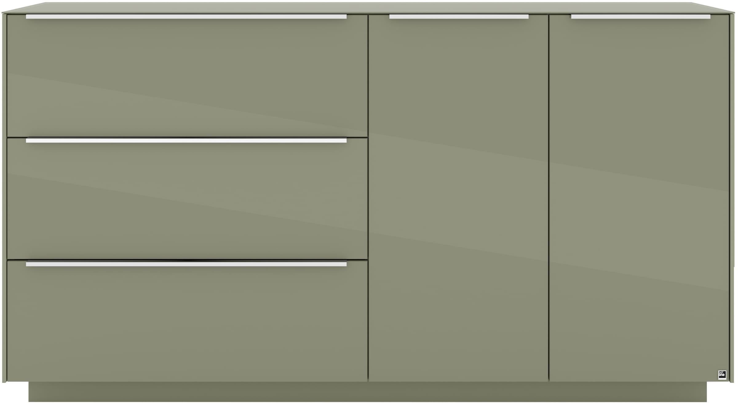 set one by Musterring Sideboard »Reno« 1 Stk. tlg. Mit Sockel in diversen Farben, 102 cm Höhe & Farbauswahl