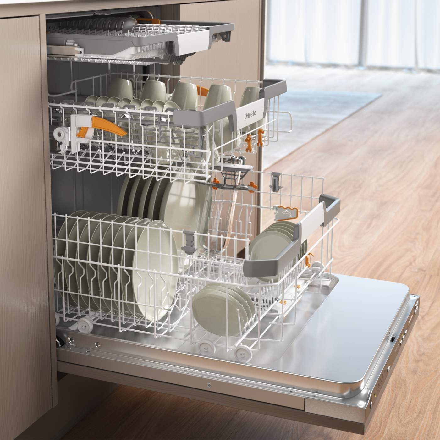 Miele vollintegrierbarer Geschirrspüler XXL »G 7265 SCVi XXL«, 14 Maßgedecke