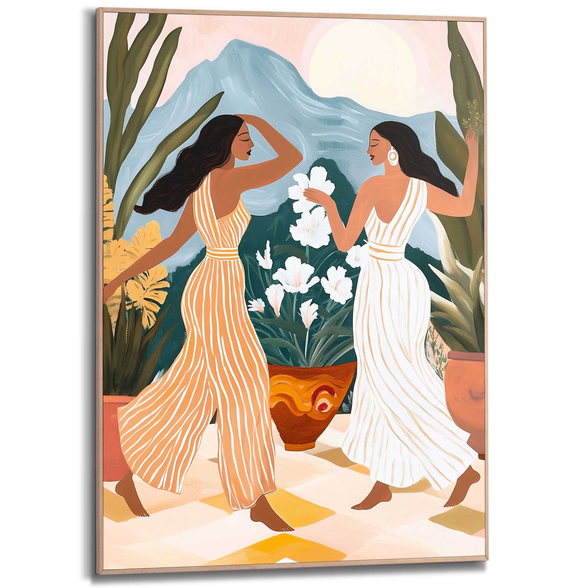 Reinders! Poster »Tanzende Damen«, Hobbyraum - Mehrfarbig - MDF - Frauen - günstig online kaufen