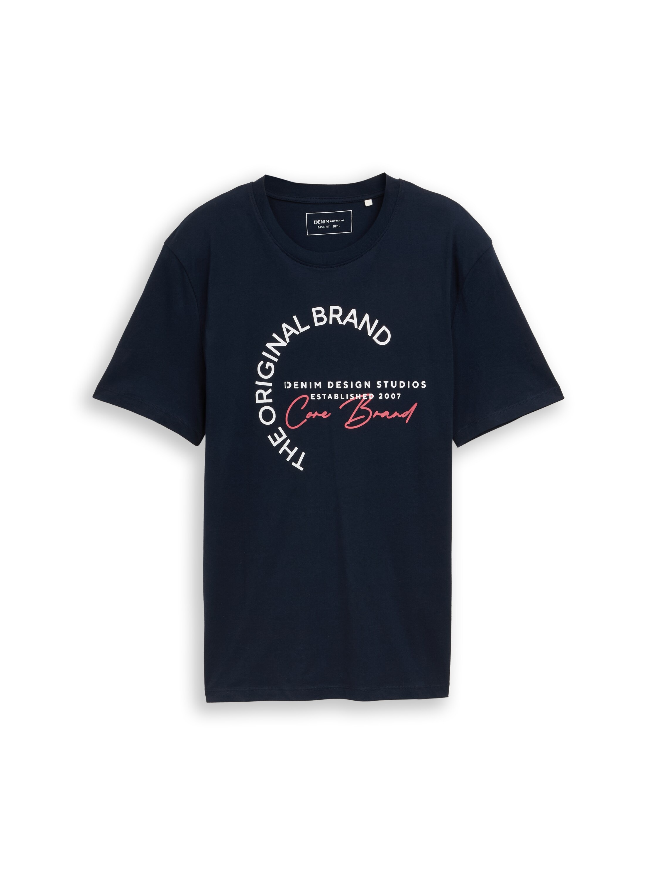 TOM TAILOR Denim Kurzarmshirt mit Logo-Print