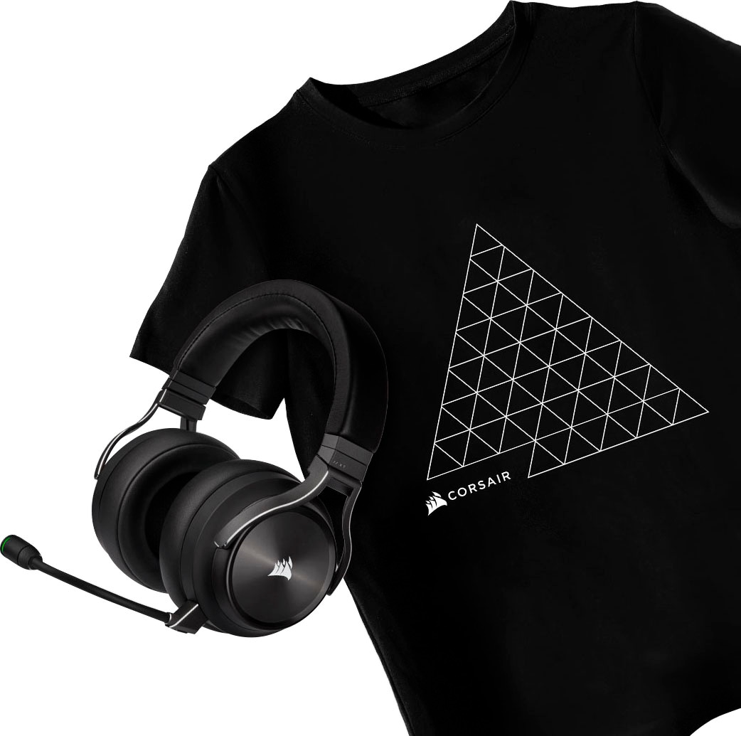 Corsair Gaming-Headset »VIRTUOSO RGB WIRELESS XT + gratis T-Shirt«, A2DP Bl günstig online kaufen