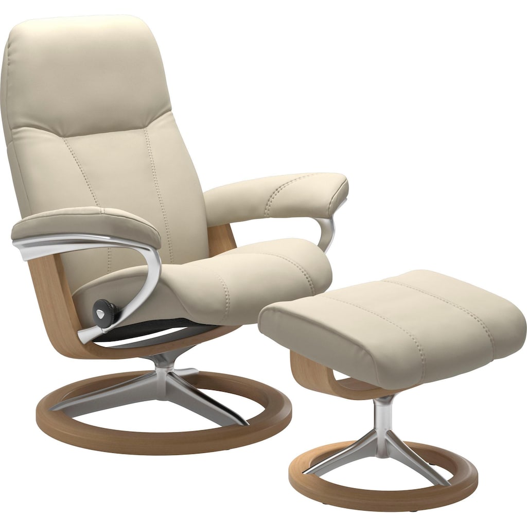 Stressless® Relaxsessel »Consul«, (Set, Relaxsessel mit Hocker)