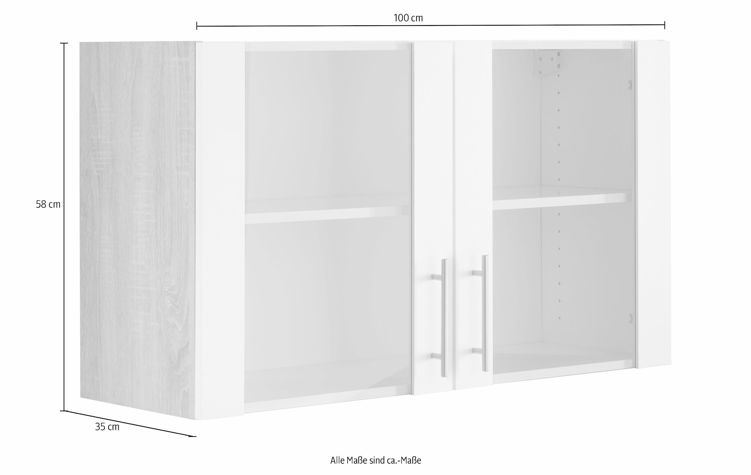OPTIFIT Glashängeschrank »Kalmar«, Breite 100 cm
