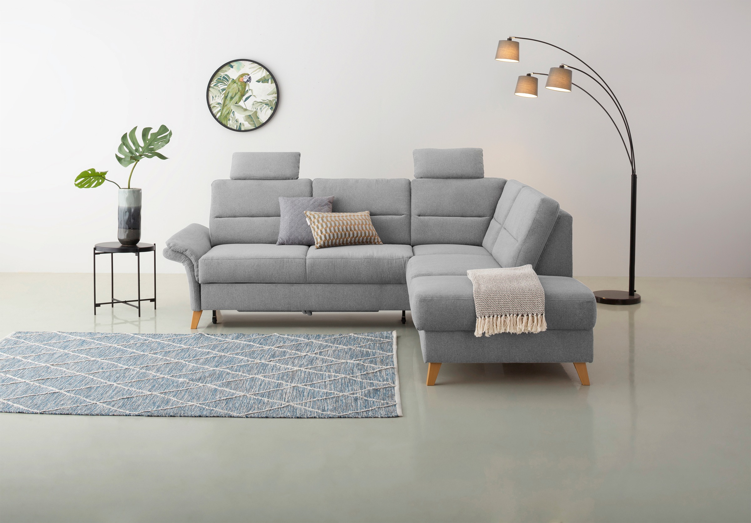 Home affaire Ecksofa »Westerland L-Form«, Federkern-Polsterung, wahlweise m günstig online kaufen
