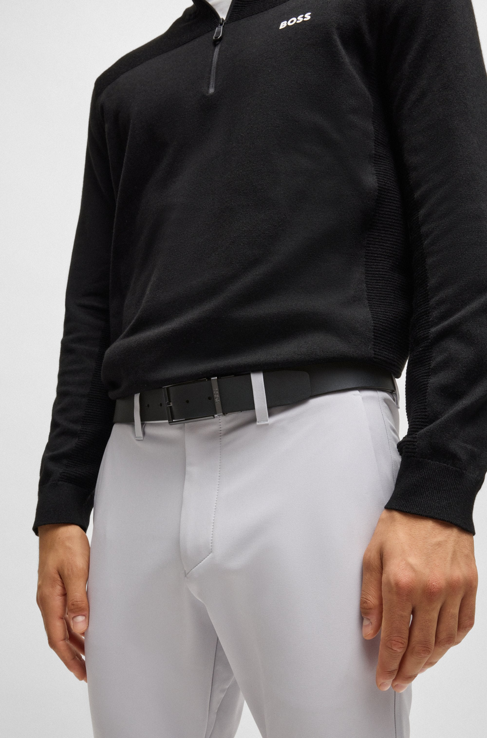 BOSS Ledergürtel, (1 St.), Onesize Wendegürtel mit Dorn- und Koppelschliesse