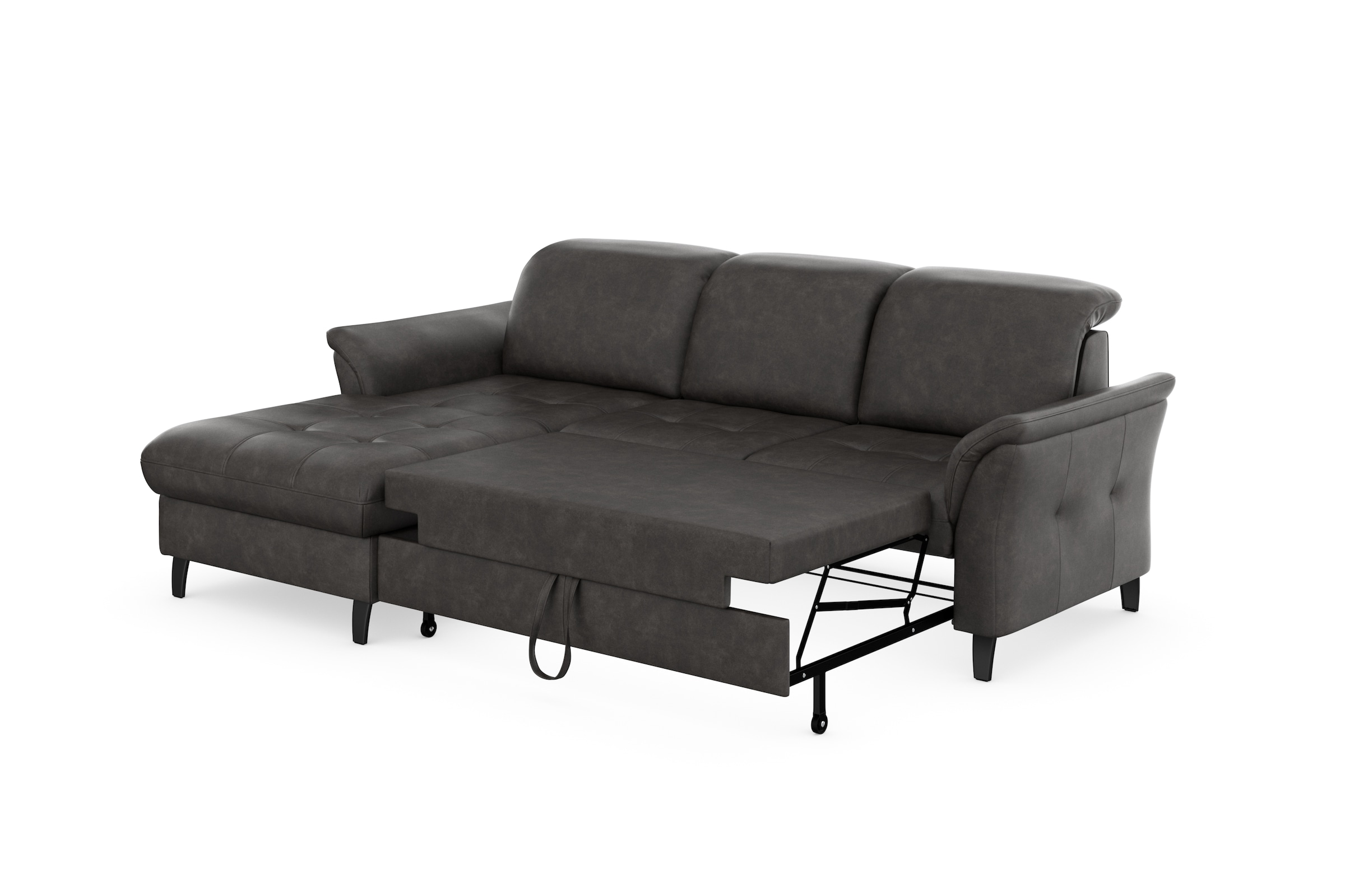 sit&more Ecksofa »Maggiore L-Form«, wahlweise mit Kopfteilverstellung, Bettfunktion und Bettkasten