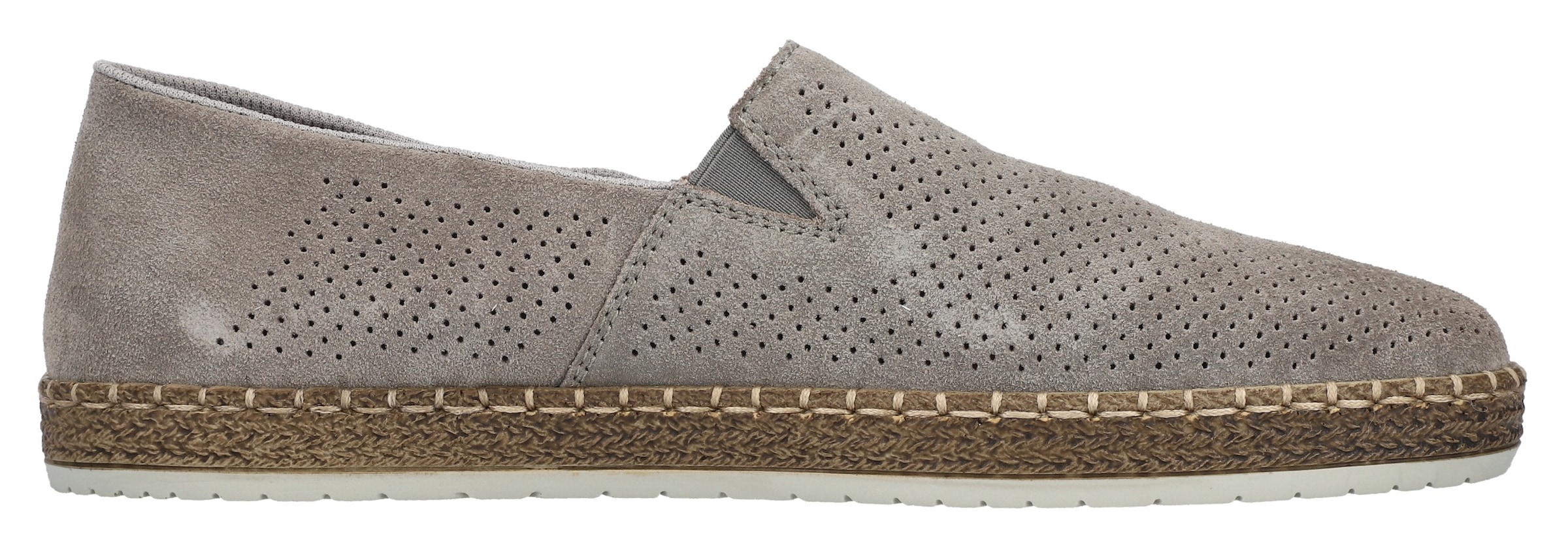 Rieker Slipper, Schlupfschuh, Casual-Slipper, Mokassin mit Perforation
