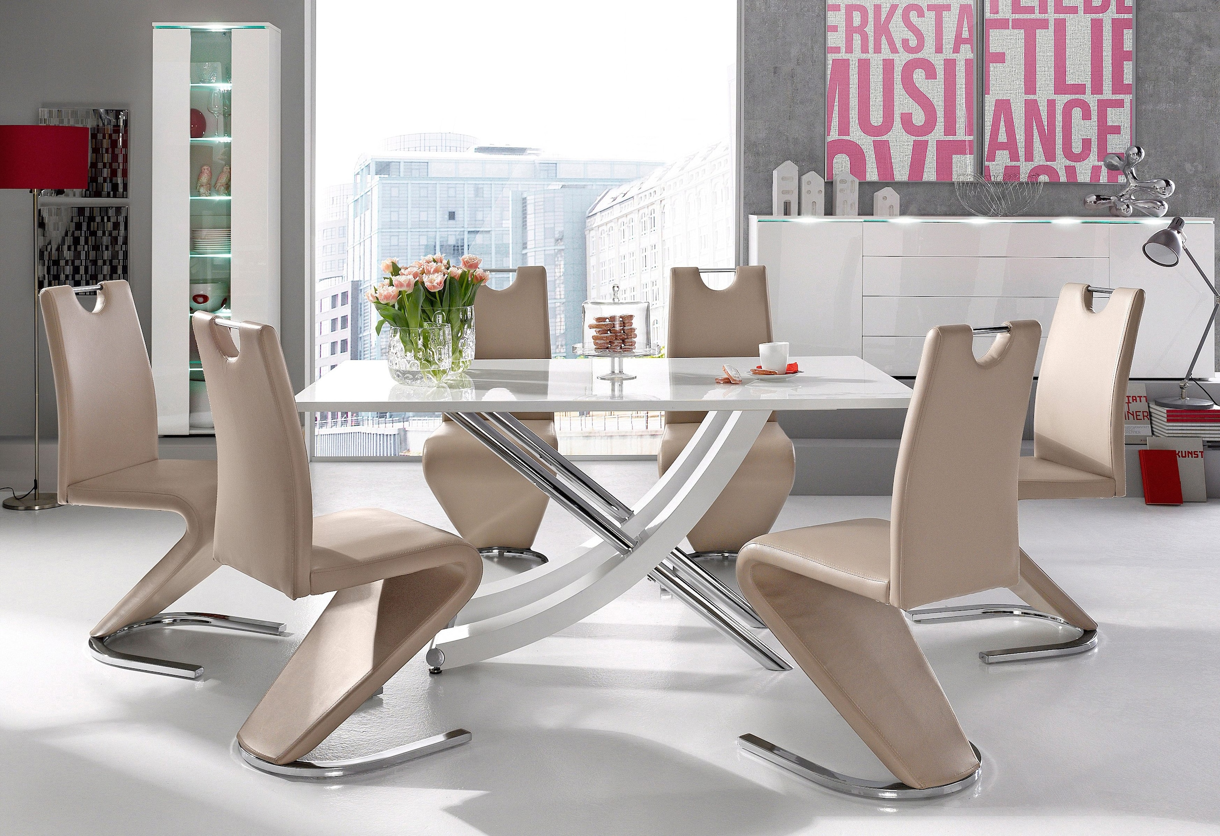 INOSIGN Esstisch »Kaleo, TOPSELLER!«, (Tisch, Esstisch), Breite 160 cm, modernes Design, stabil, Hochglanz