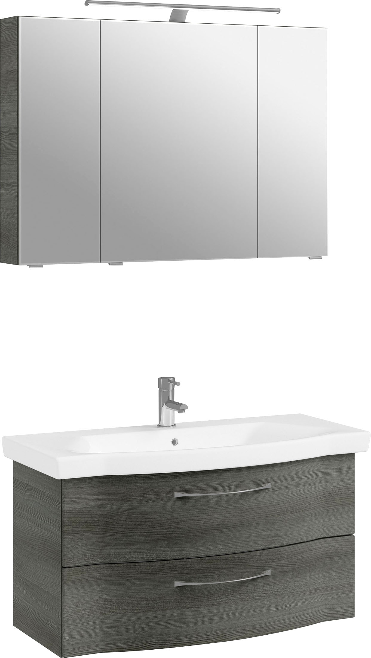 Saphir Badmöbel-Set »6005 Sprint 2-teilig, Keramik-Waschtisch mit LED-Spieg günstig online kaufen