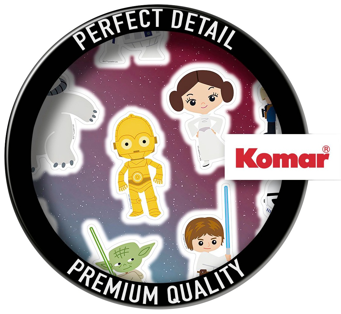 Komar Wandtattoo »Star Wars Little Heroes - Größe 50 x 70 cm«, (15 St.), selbstklebend, Wandsticker, Kinderzimmer