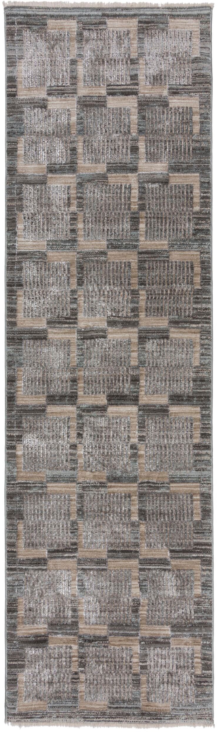 FLAIR RUGS Teppich »Evelyn Blocks«, rechteckig, 8 mm Höhe, Flor mit Glanzef günstig online kaufen