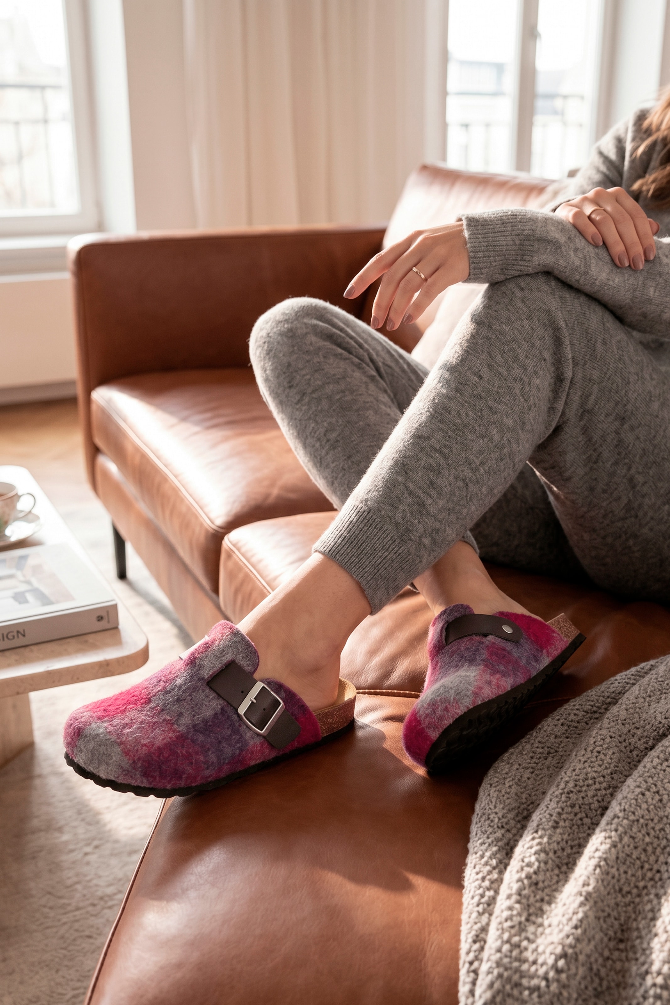 Aniston SHOES Clog  Schlupfschuh, Hausschuh mit verstellbarer Schnalle - NEUE KOLLEKTION