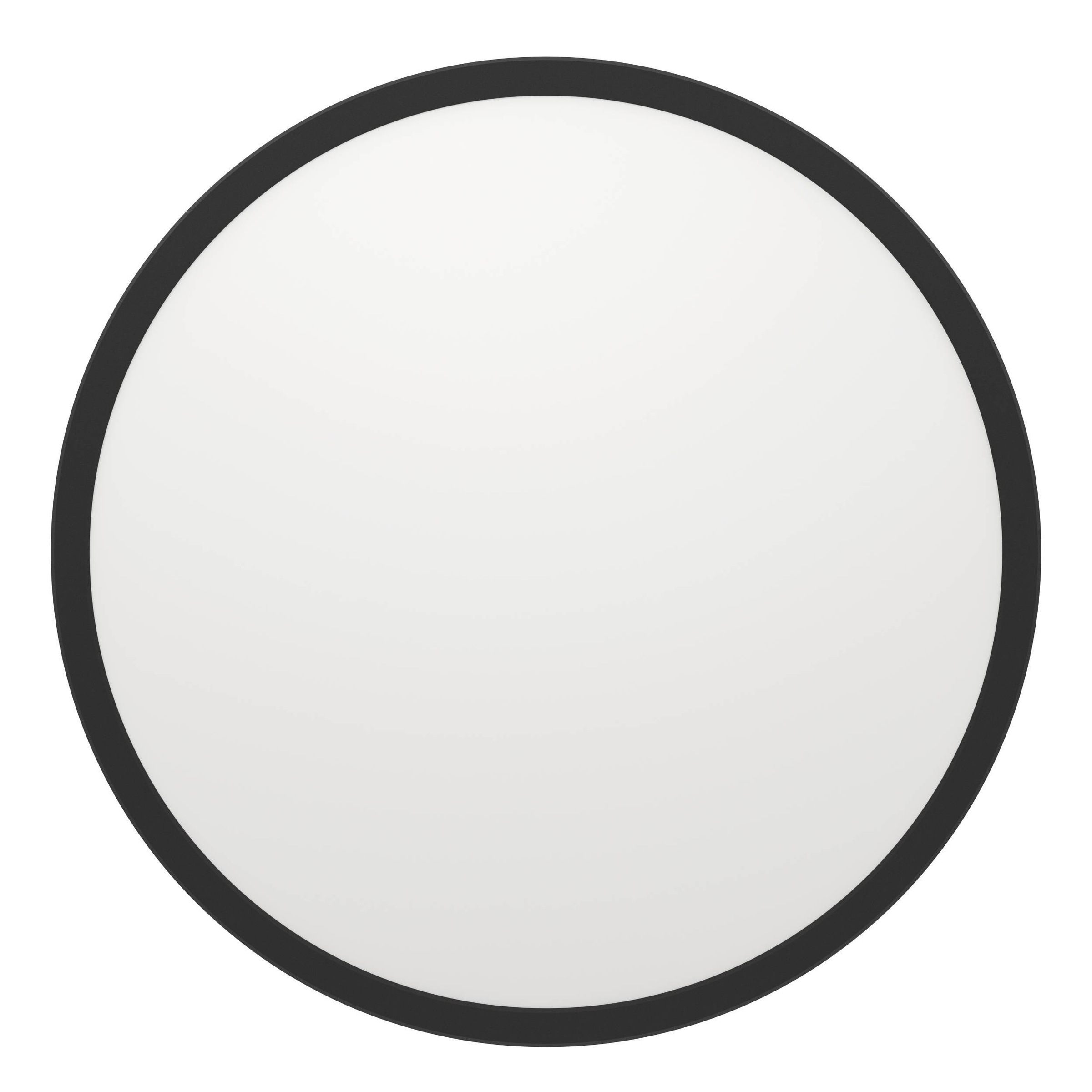 EGLO Deckenleuchte »Rovito-R Deckenlampe, Deckenbeleuchtung, Badlampe, Kunststoff, IP44« LED-Modul 1 Stk. Kaltweiß | Neutralweiß | Warmweiß Wand-/Deckenleuchte - H3,2 x Ø50 cm - schwarz - 16,8W inkl.