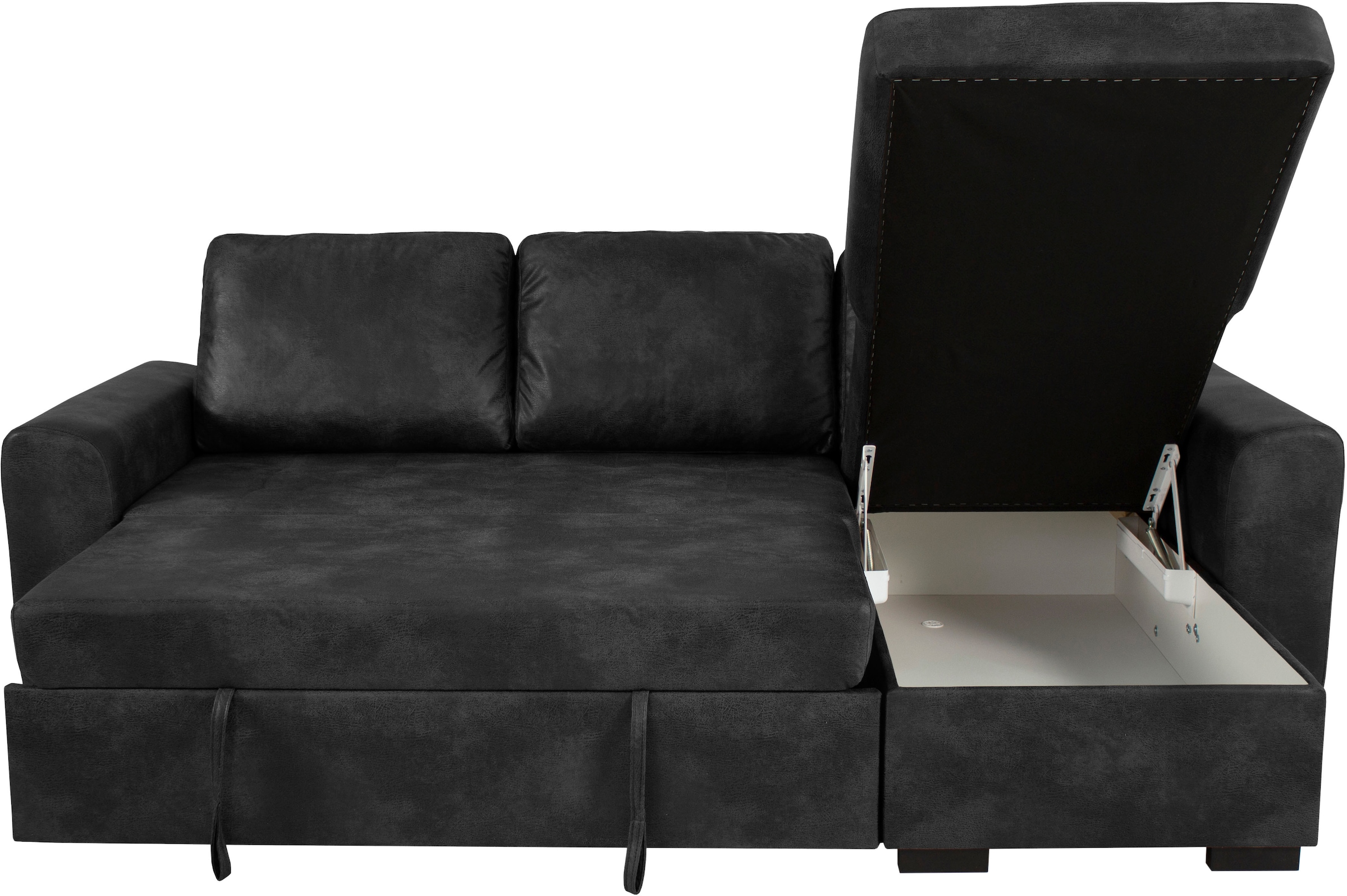 Trends by HG Ecksofa »Poll L-Form, B: 245 cm« mit Bettfunktion & Bettkasten