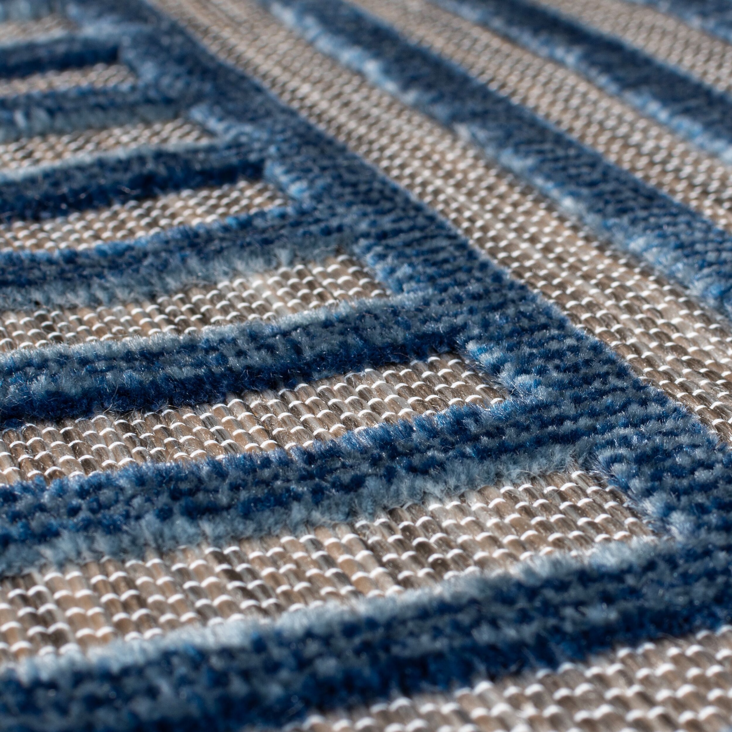 FLAIR RUGS Teppich »Vigo Blocks«, rechteckig, 4 mm Höhe, Vigo Blocks Indoor Outdoor-Teppich