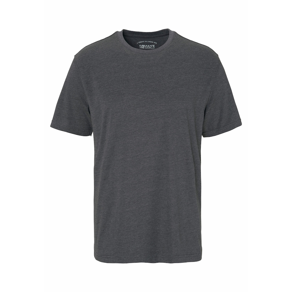 Man's World T-Shirt, (Packung, 2 tlg., 2er-Pack)