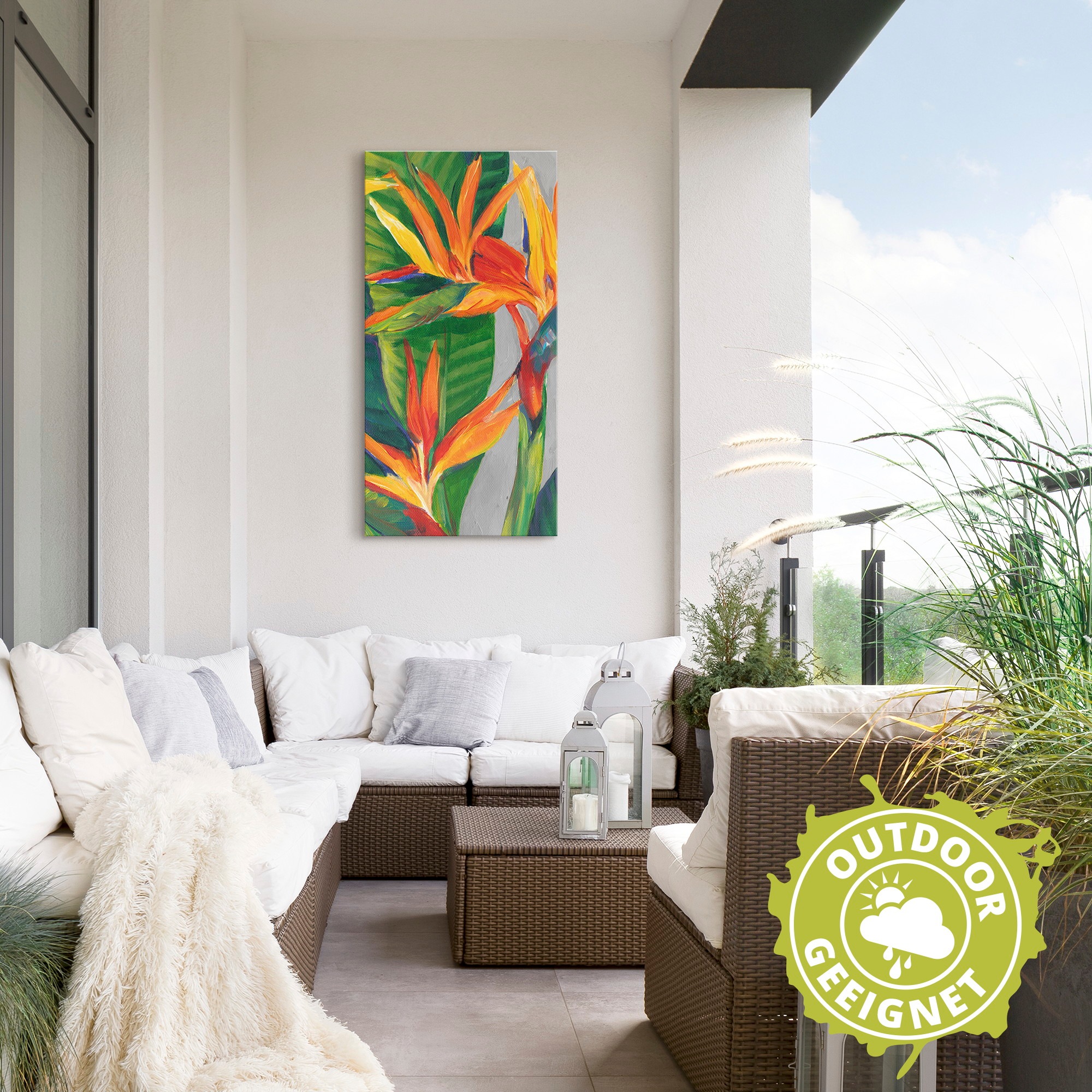 Artland Wandbild »Paradiesvogel II«, Pflanzen, (1 St.), als Alubild, Outdoorbild, Leinwandbild, Poster in verschied. Größen