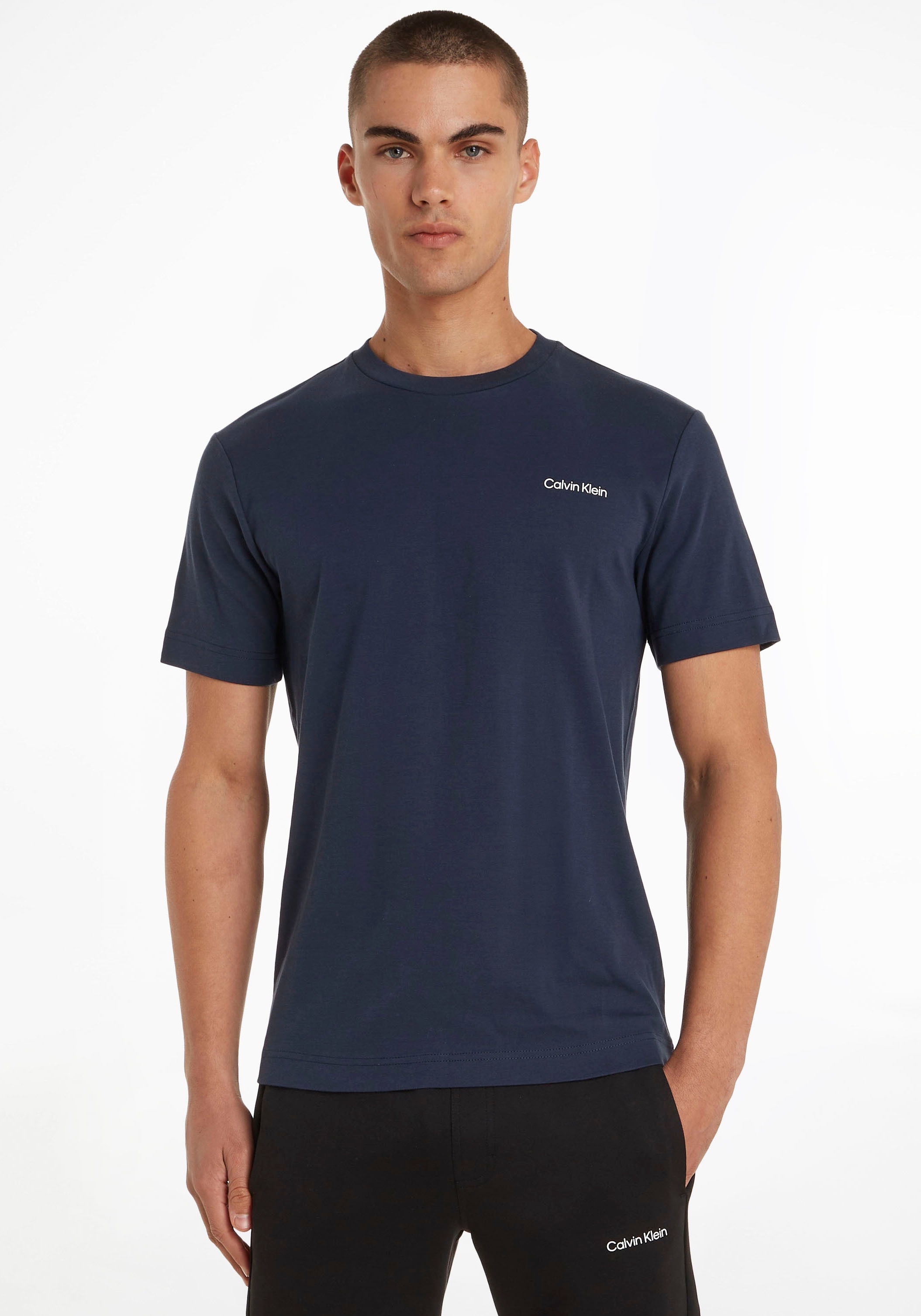 T-Shirt Calvin »Micro dickem bestellen aus Winterjersey online Logo«, Klein