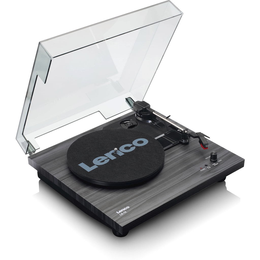 Lenco Plattenspieler »LS-10BK Plattenspieler mit Lautsprechern«