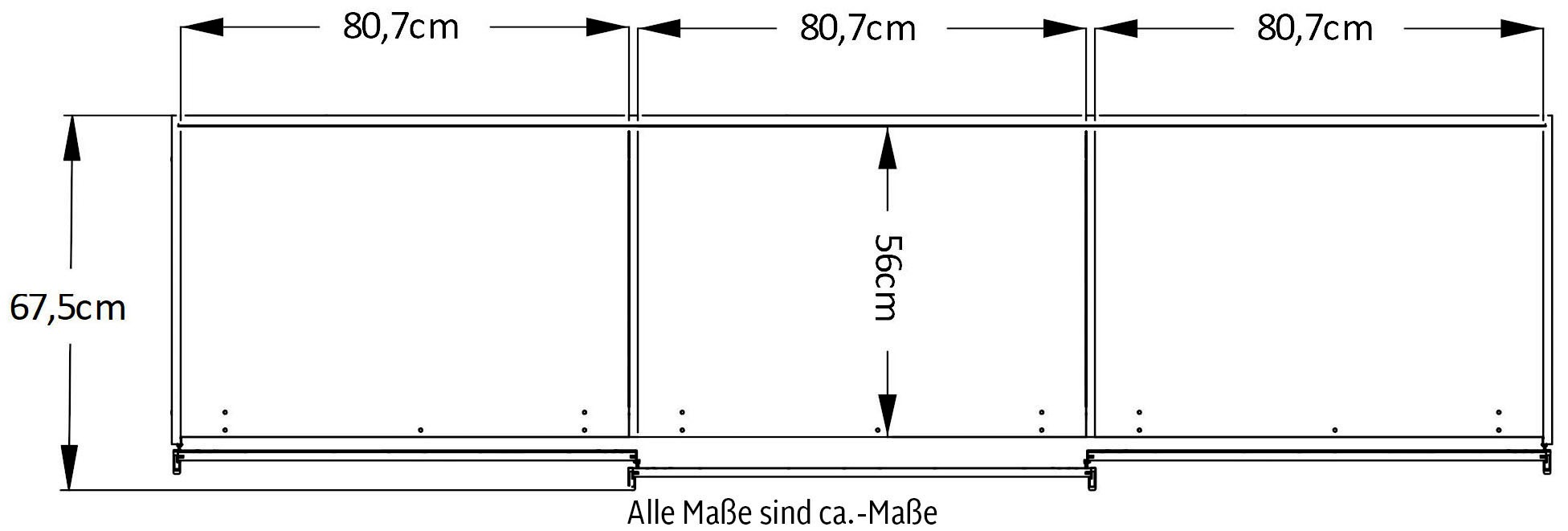 STAUD Schwebetürenschrank »Sinfonie Plus, edles Design in hochwertiger Qualität, Made in Germany« Mit vier verschiedenen Ausstattungsvarianten