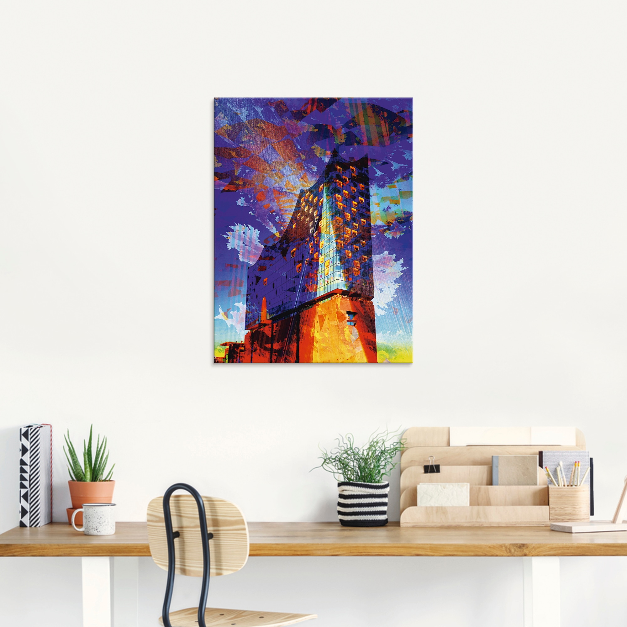 Artland Glasbild "Elbphilharmonie Hamburg IV", Gebäude, (1 St.), in verschi günstig online kaufen