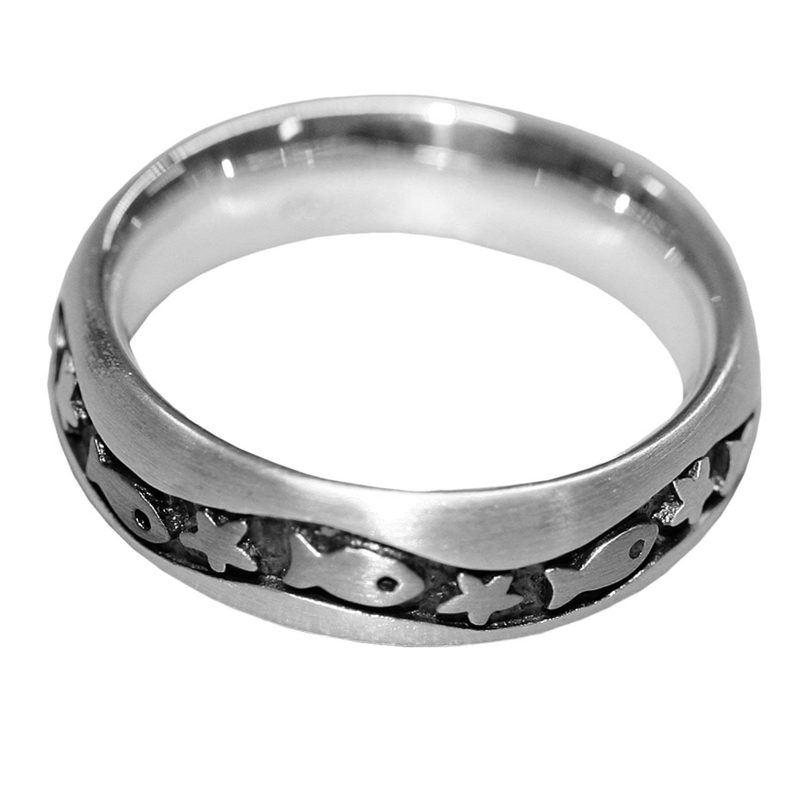 OSTSEE-SCHMUCK Fingerring »Ostsee-Schmuck Ring Fisch & Stern Ring Fisch & Stern«, (1 tlg.)