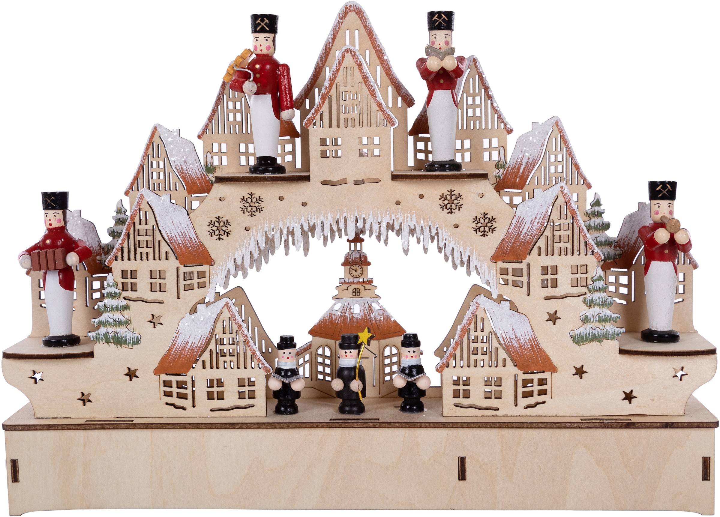 Myflair Möbel & Accessoires LED Schwibbogen »Weihnachtsdeko« 1 Stk. aus Hol günstig online kaufen