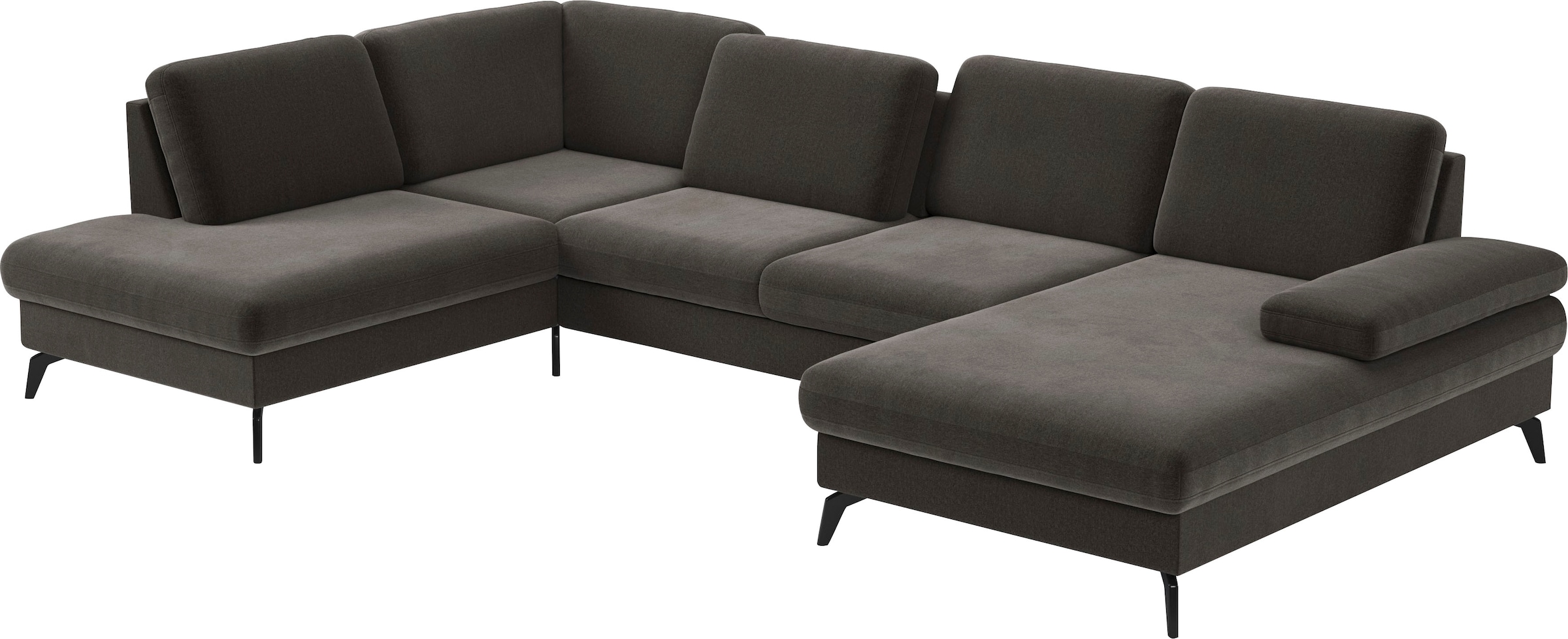 sit&more Wohnlandschaft »Morris U-Form, inkl. Sitztiefenverstellung« wahlweise mit Armteilverstellung, Bettfunktion & Bettkasten