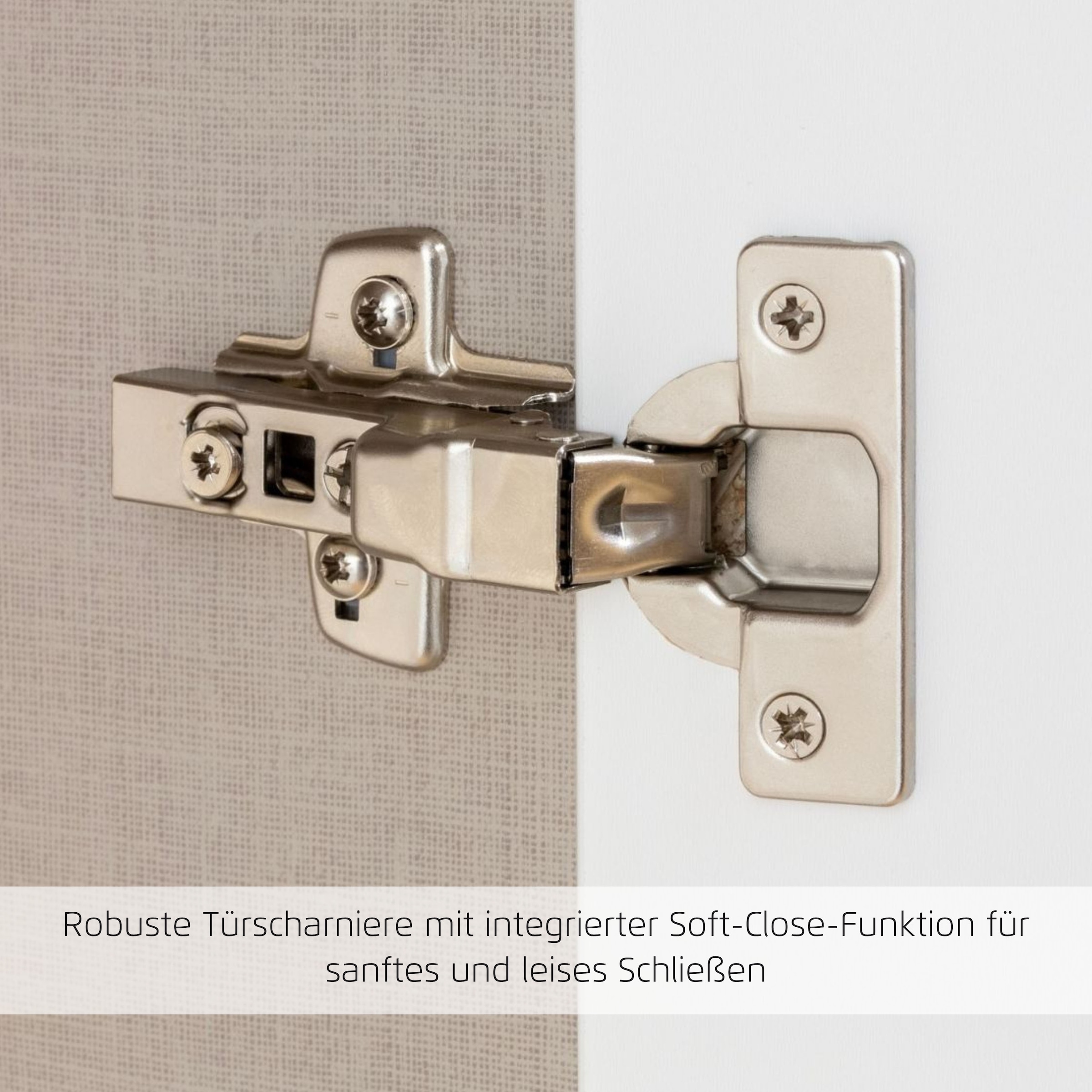 OTTO home Kombikommode »Sideboard Schubladenkommode AGORDO mit Dekor- oder Hochglanzfront« in zwei Griff-Farben, Breite 120 cm,  vier große Schubladen, mit insgesamt 4 Einlegeböden MADE IN GERMANY