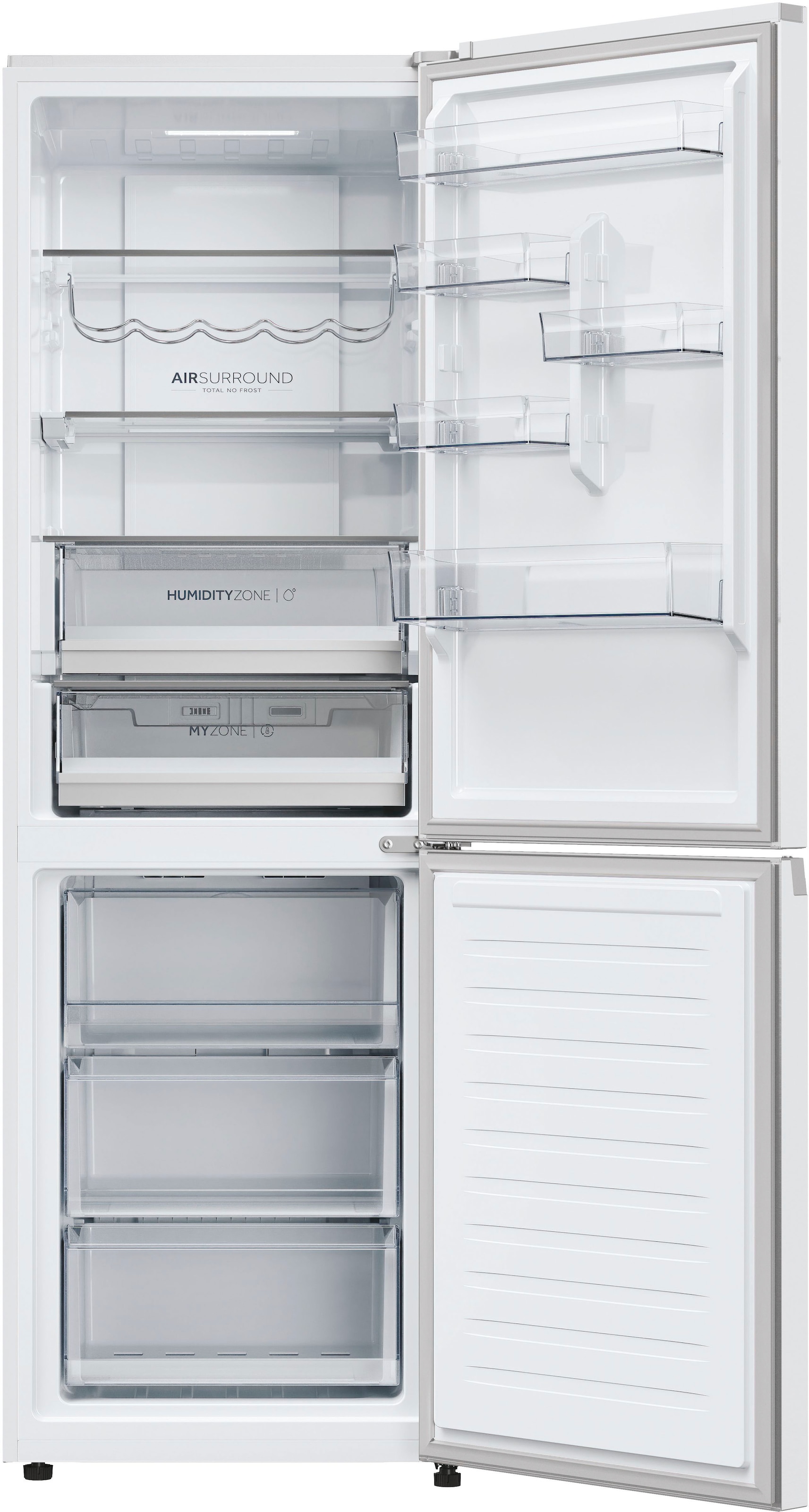 Haier Kühl-/Gefrierkombination 2D 60 SERIES 5 PRO »HDPW5618CNPW«, 185 cm hoch, 60 cm breit, MyZone Plus, HumidityZone, Total No Frost