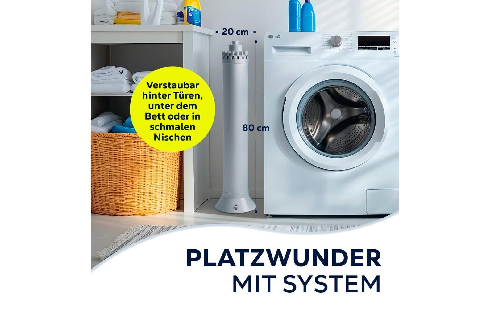EASYmaxx Wäscheständer »8 m Leine, 20 kg Wäsche« Wäscheständer mit ausziehbaren Armen