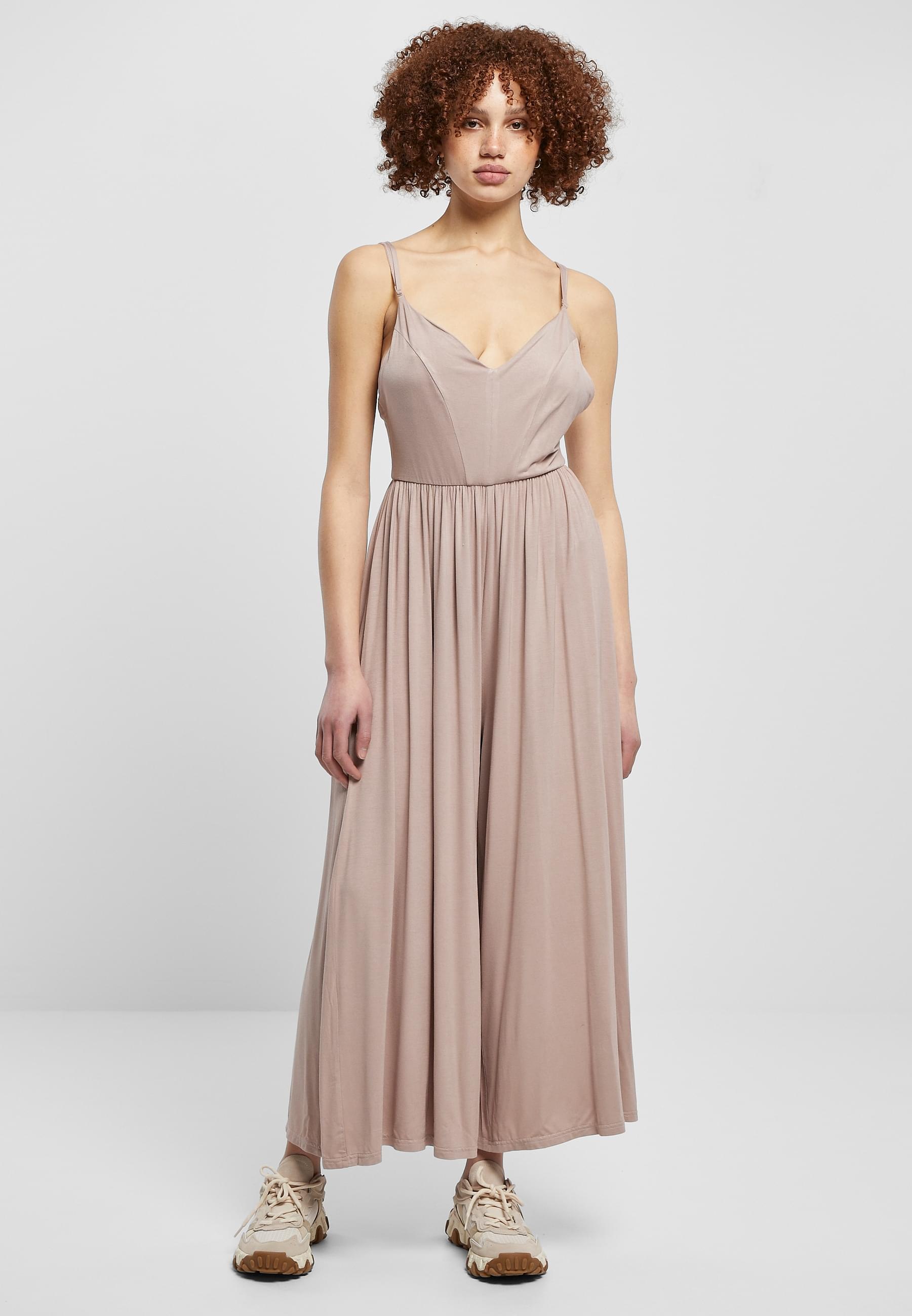 URBAN CLASSICS Jumpsuit »Urban Classics Damen Ladies Modal Spaghetti Jumpsuit« 1 Stk.