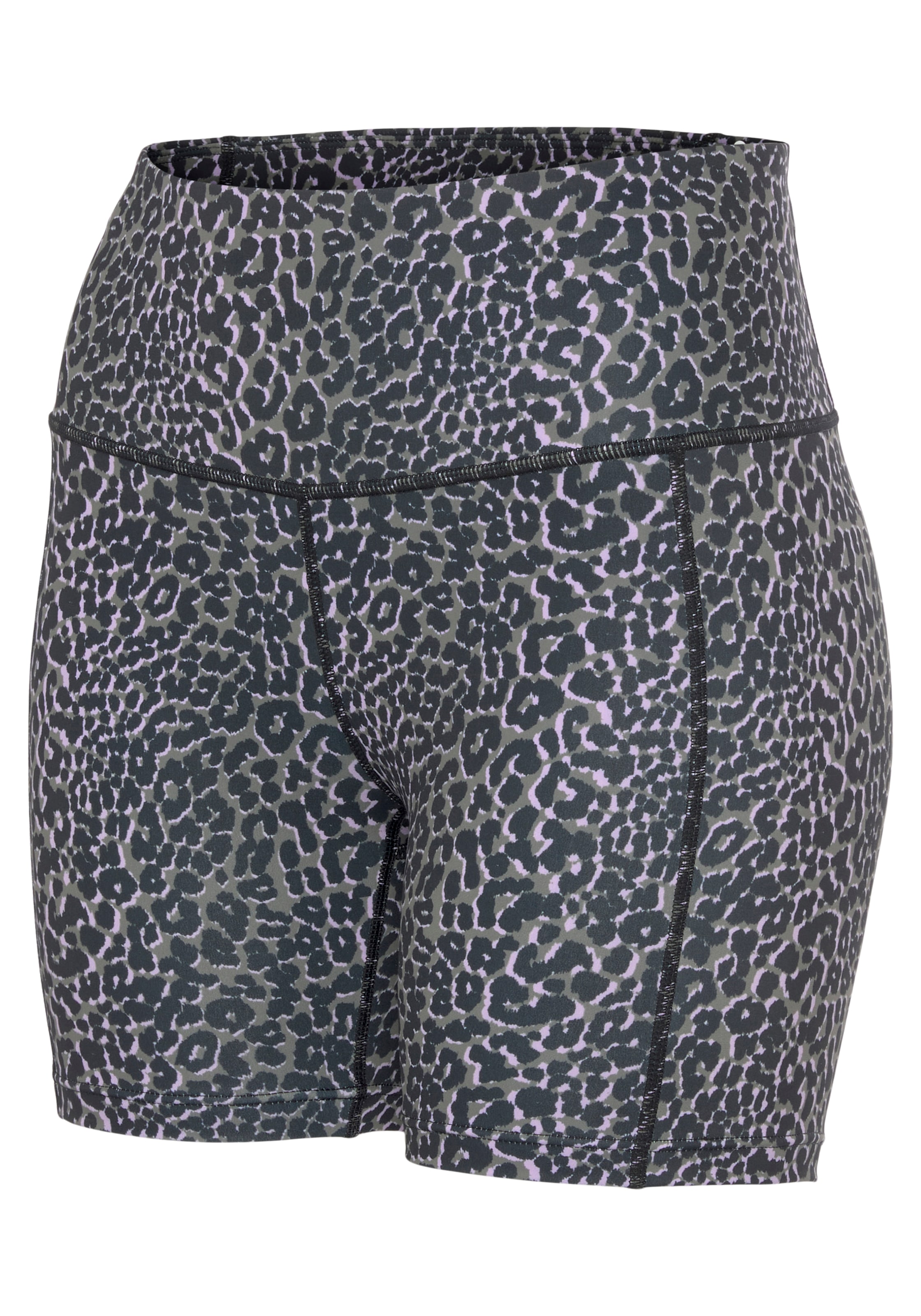 LASCANA ACTIVE Shorts, Radlerhose in Leo-Optik