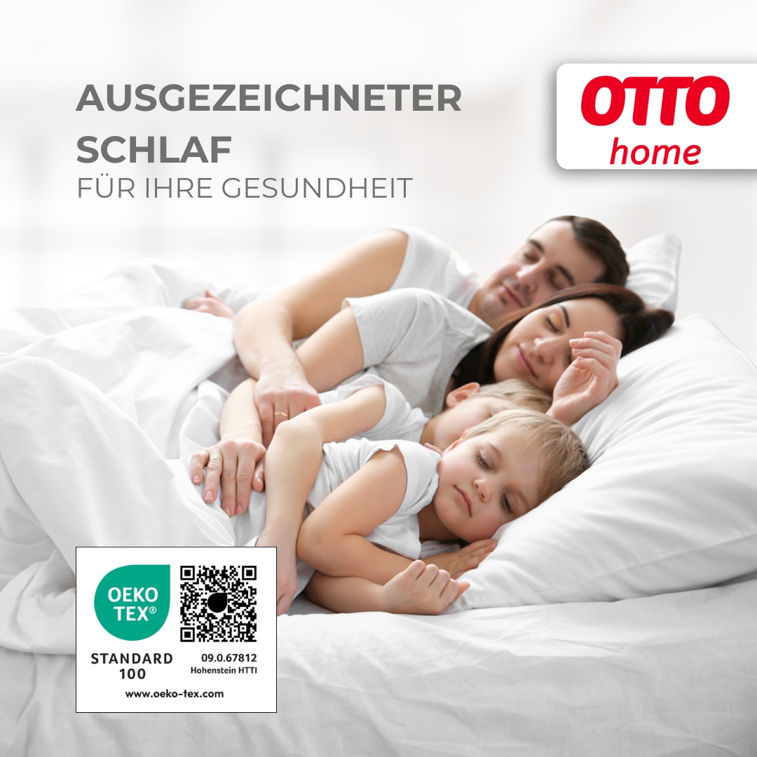 OTTO home Microfaserkissen »Baca, Kopfkissen 40x80 cm und 80x80 cm« Füllung: 6D-Hohlfaser Bezug: Polyester Spar-Set, 2-tlg., 2 Stk. tlg. Kissen, mit edlem Sternenaufdruck