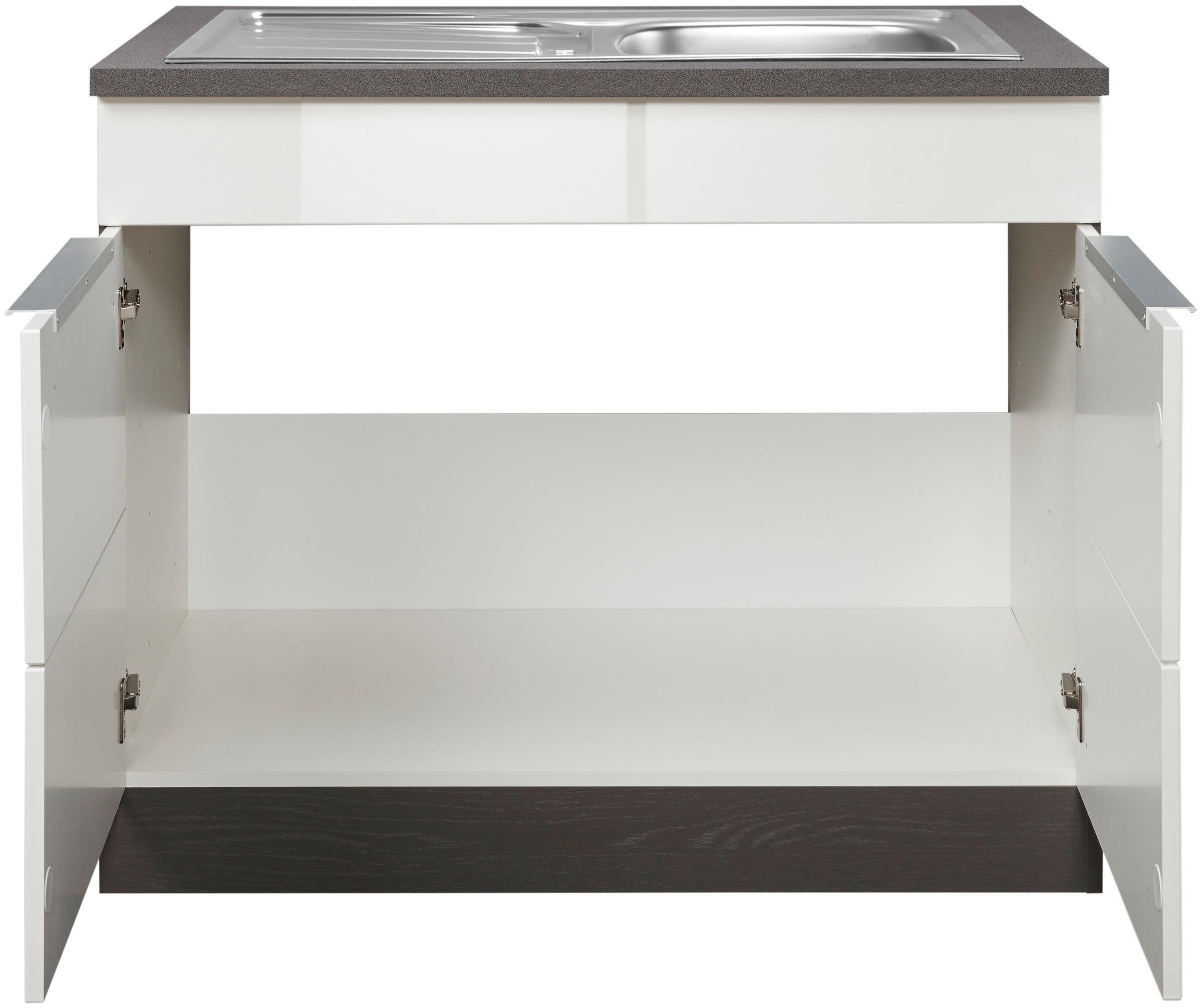 KOCHSTATION Spülenschrank »KS-Brindisi«, 100 cm breit, inklusive Einbauspüle