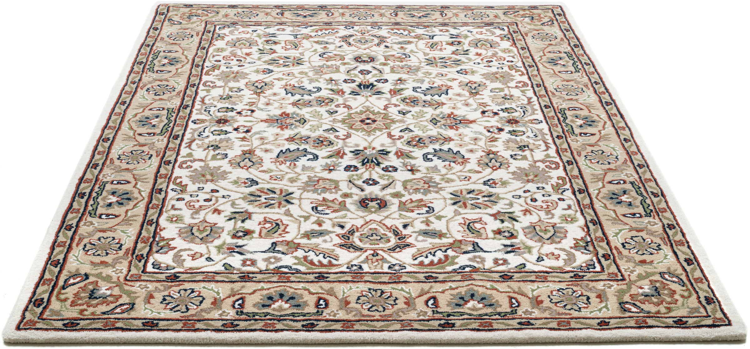 THEKO Wollteppich »Royal Orient Isfahan«, rechteckig, 14 mm Höhe, handgetuf günstig online kaufen