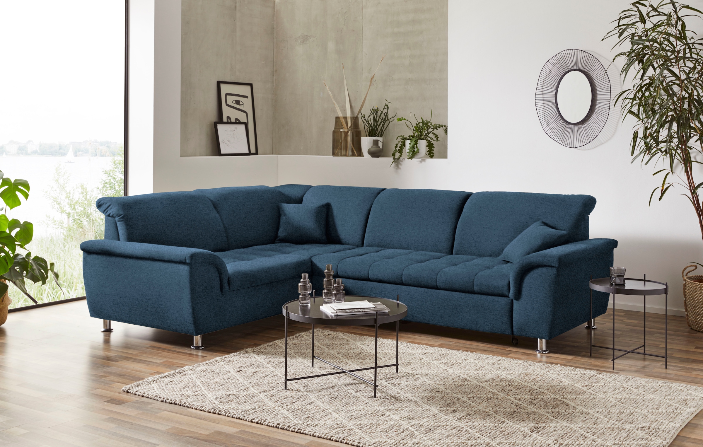 DOMO collection Ecksofa »Franzi L-Form«, wahlweise mit Kopfteilverstellung günstig online kaufen