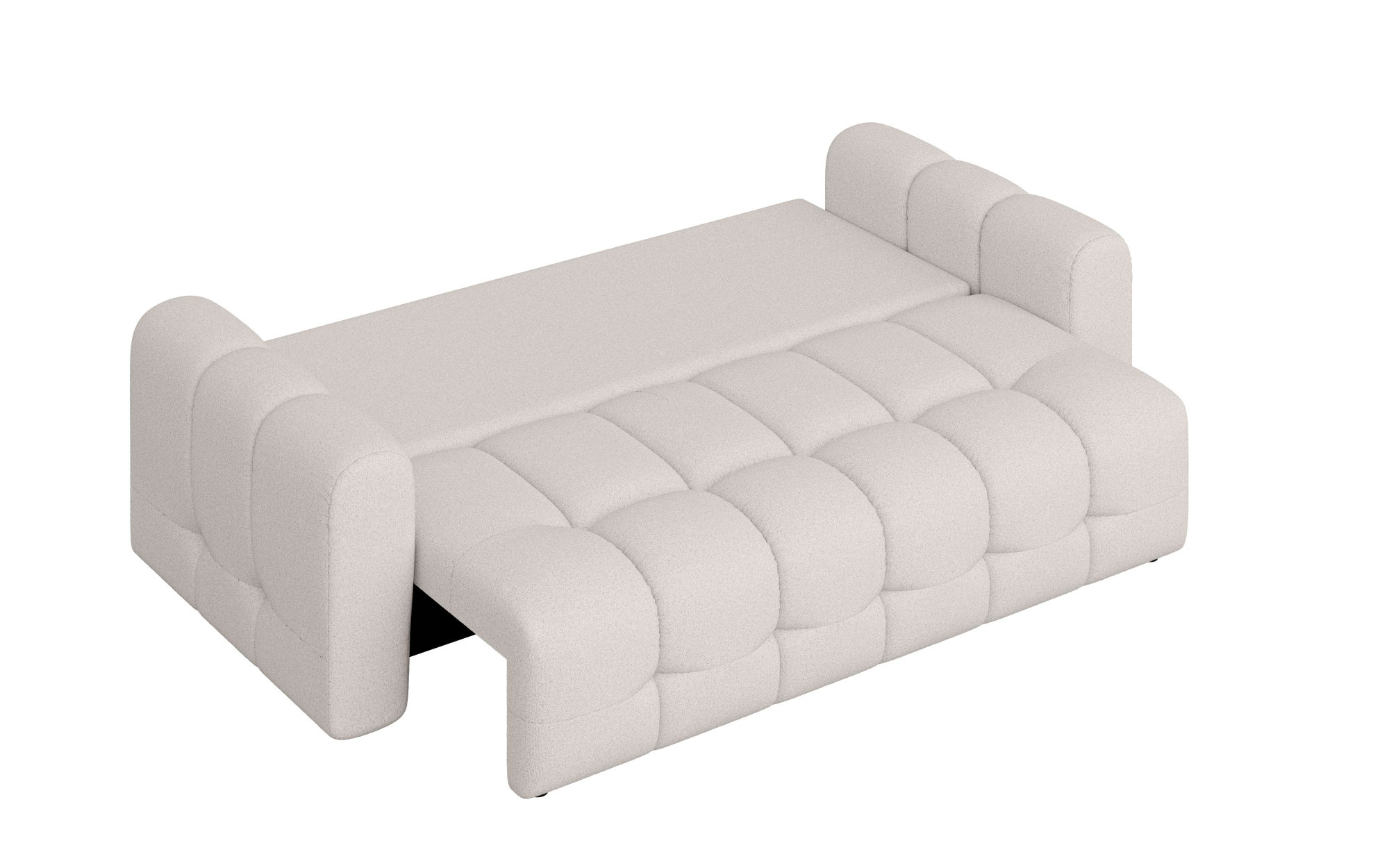 INOSIGN 3-Sitzer »Manilla, wahlweise mit Bettfunktion, B/T/H 265/117/91 cm«, mit Wellenunterfederung, in verschiedenen Materialien und Farben