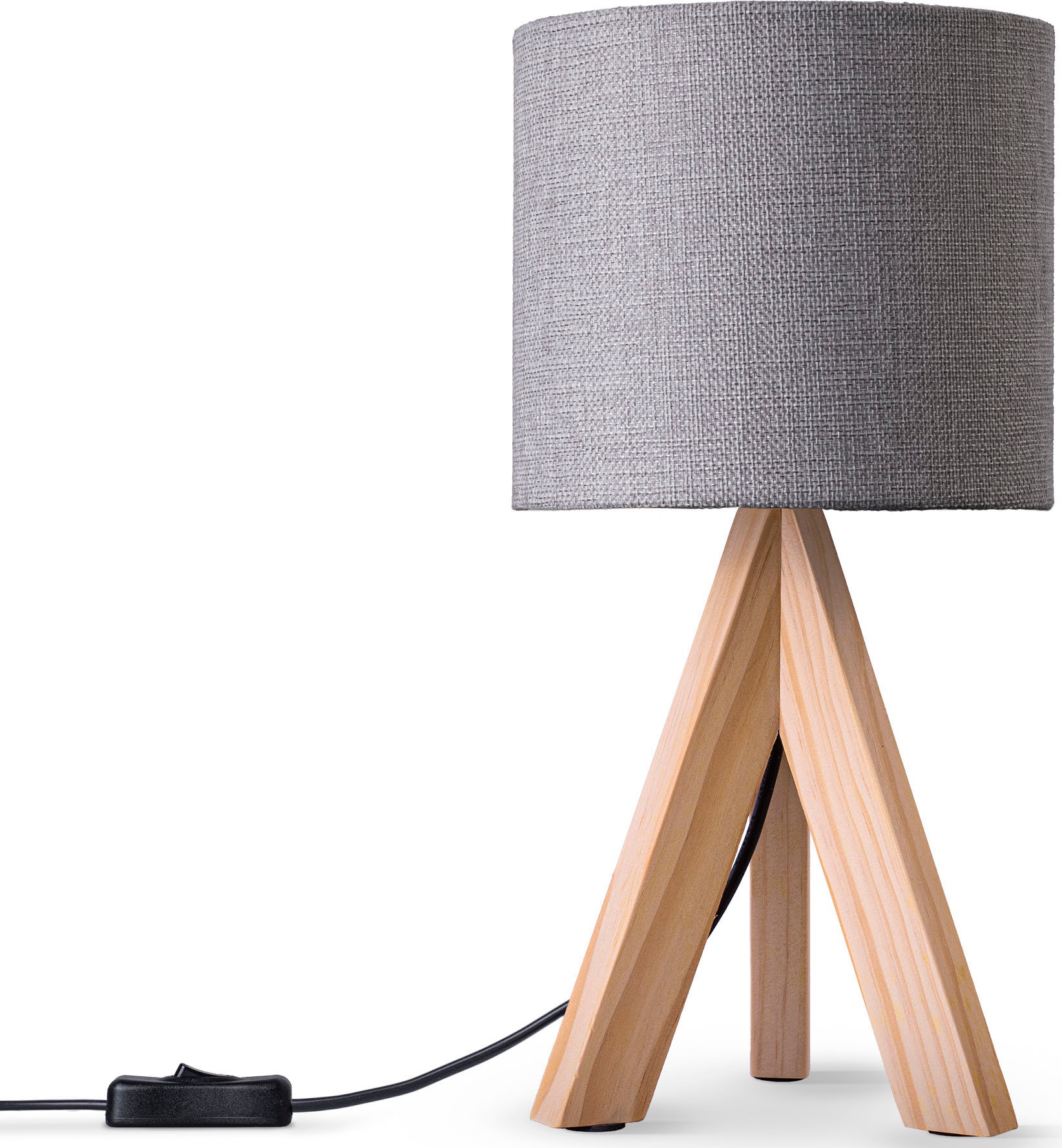 Paco Home Tischleuchte »BAJO CANVAS UNI COLOR«, 1 flammig, Leuchtmittel E14 günstig online kaufen