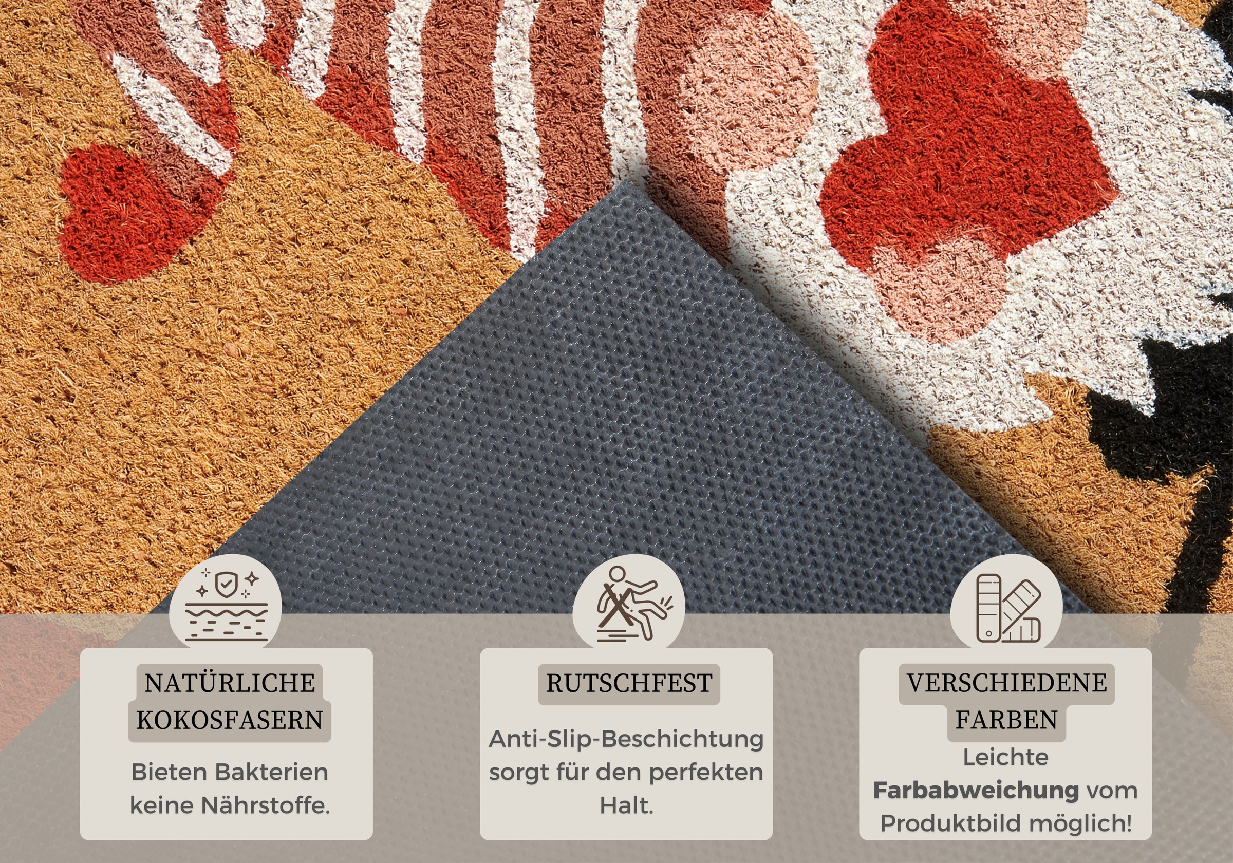 HANSE Home Fußmatte »Kokos Gnome Heart, Türmatte«, rechteckig, 15 mm Höhe, Schmutzfangmatte, Rutschfest, Outdoor, Weihnachten, Kokosmatte, Zwerg