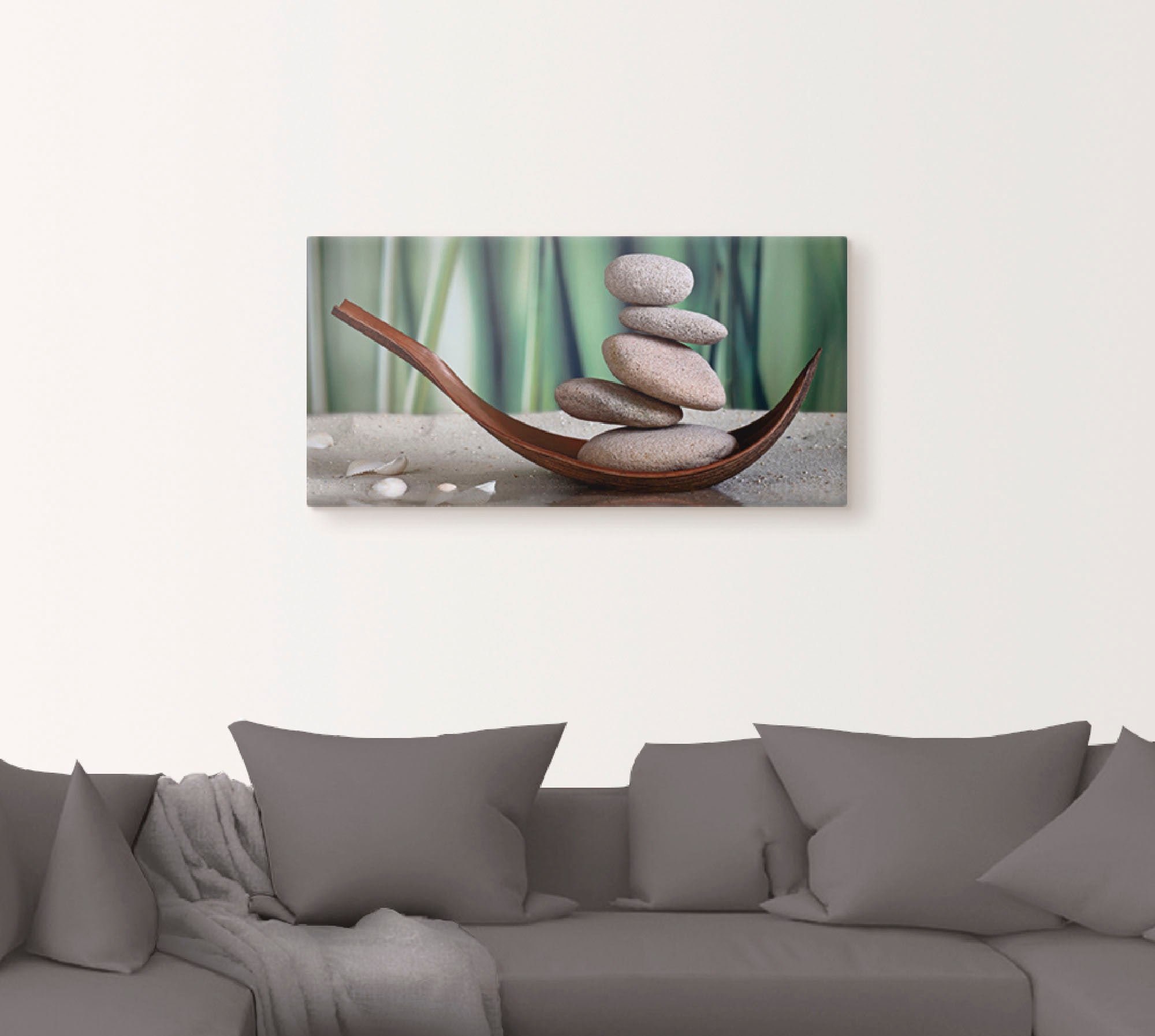 Artland Wandbild "Gleichgewicht", Zen, (1 St.), als Leinwandbild, Poster, W günstig online kaufen