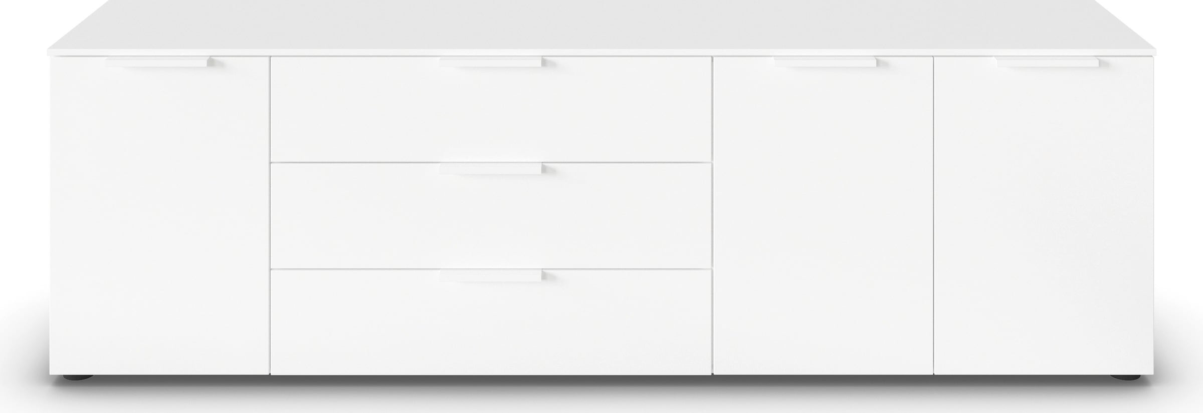 rauch Schubkastenkommode »Kommode Türkommode Sideboard Kombikommode FLIPP«, (Breite 200 cm mit 2 Einlegeböden), 3-türig mit 3 Schubladen und Soft-Close-Funktion