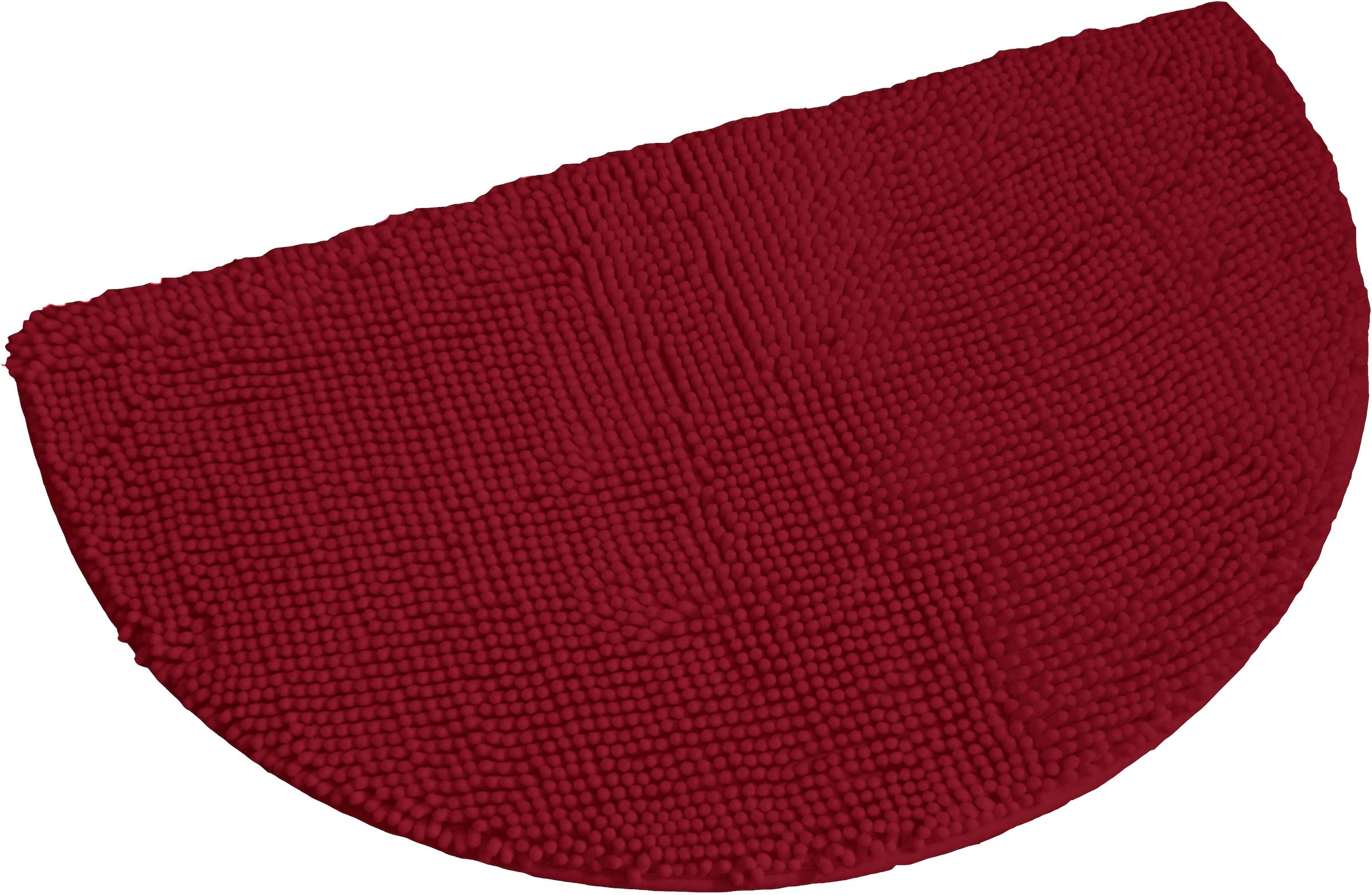 KiNZLER Badematte »Chenille« Höhe 18 mm rutschhemmend beschichtet fußbodenheizungsgeeignet Badteppich, Uni Farben, weich, als rechteckig & halbrund erhältlich