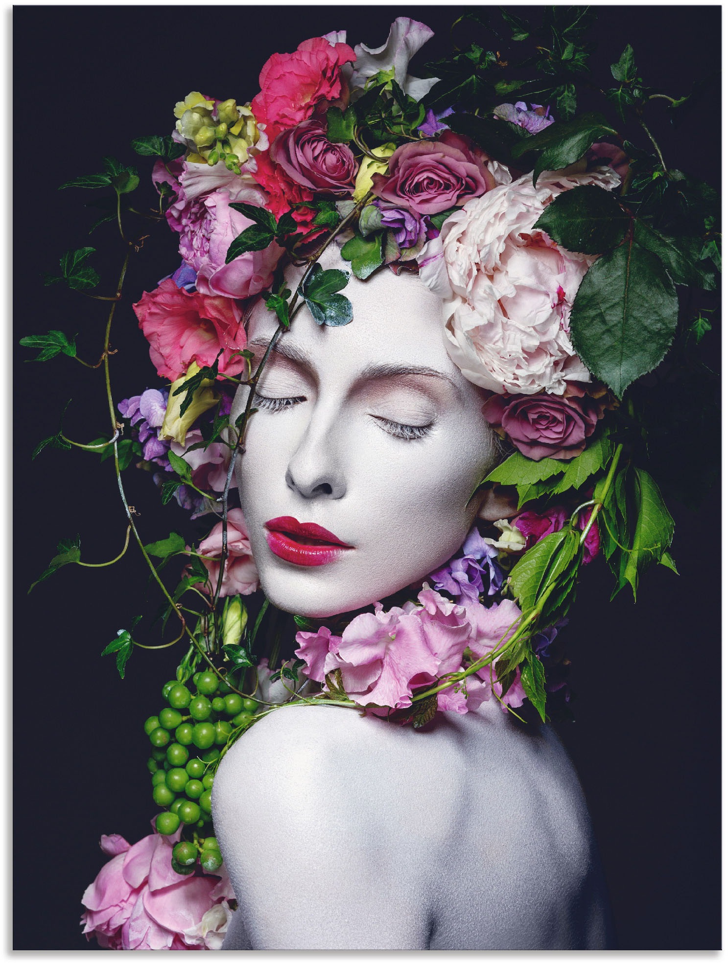 Artland Wandbild »Schöne Blumenkönigin« Bilder von Frauen 1 Stk. tlg. als A günstig online kaufen